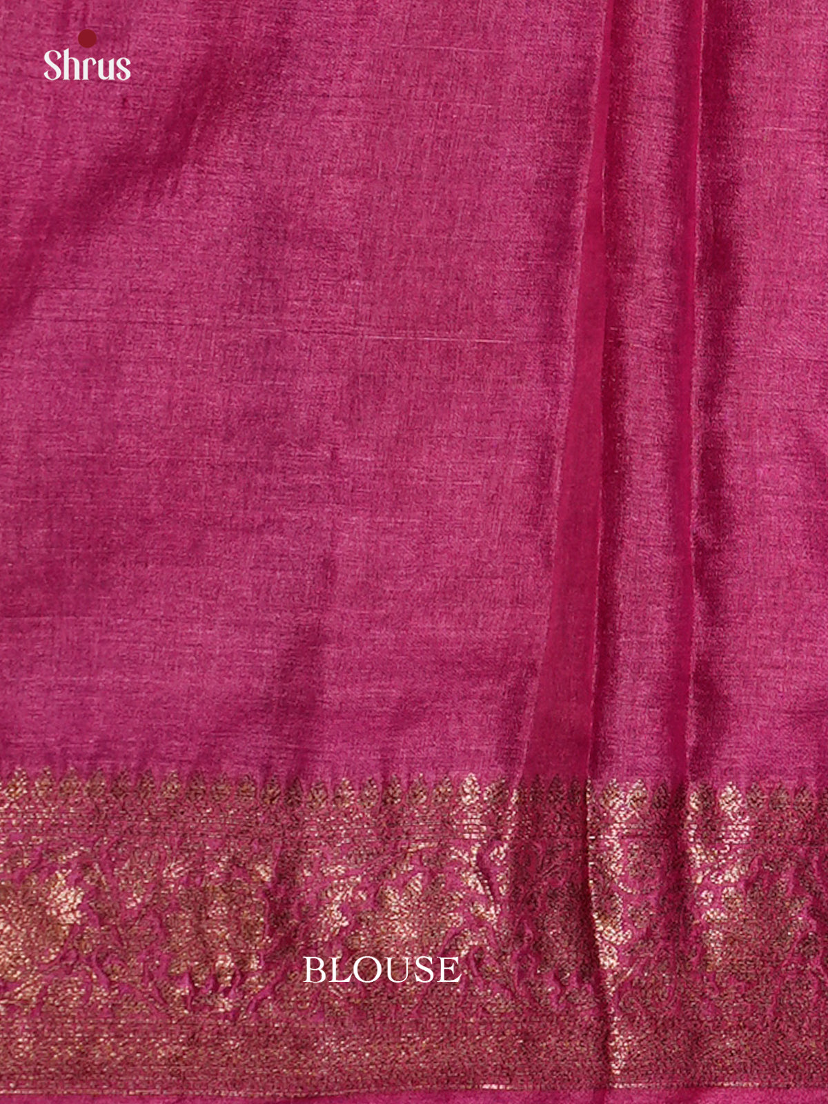 Gorgeous Blue & Pink Banarasi Tussar Saree with zari flroal nestling brocade - EAS20041