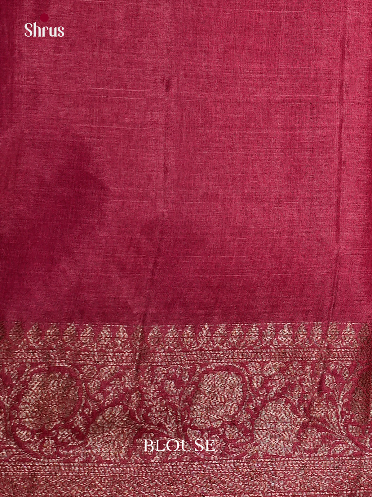 Regal Blue & Maroon Banarasi Tussar Saree with geometric brocade & border - EAS20058 - Shop on Shrus.com