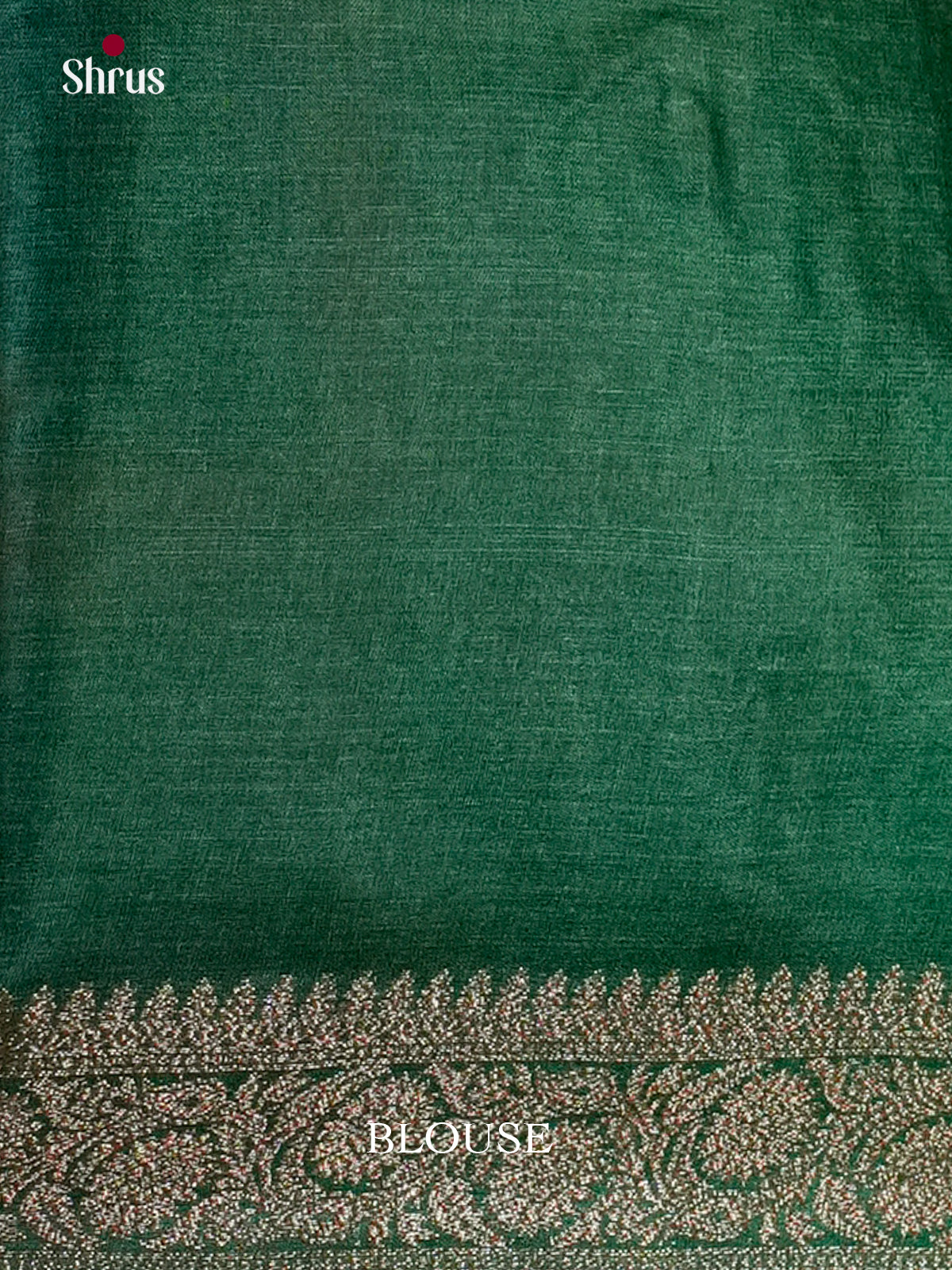 Classy Grey & Green Banarasi Tussar with zari floral motifs & Brocade pallu -Saree EAS20079 - Shop on Shrus.com