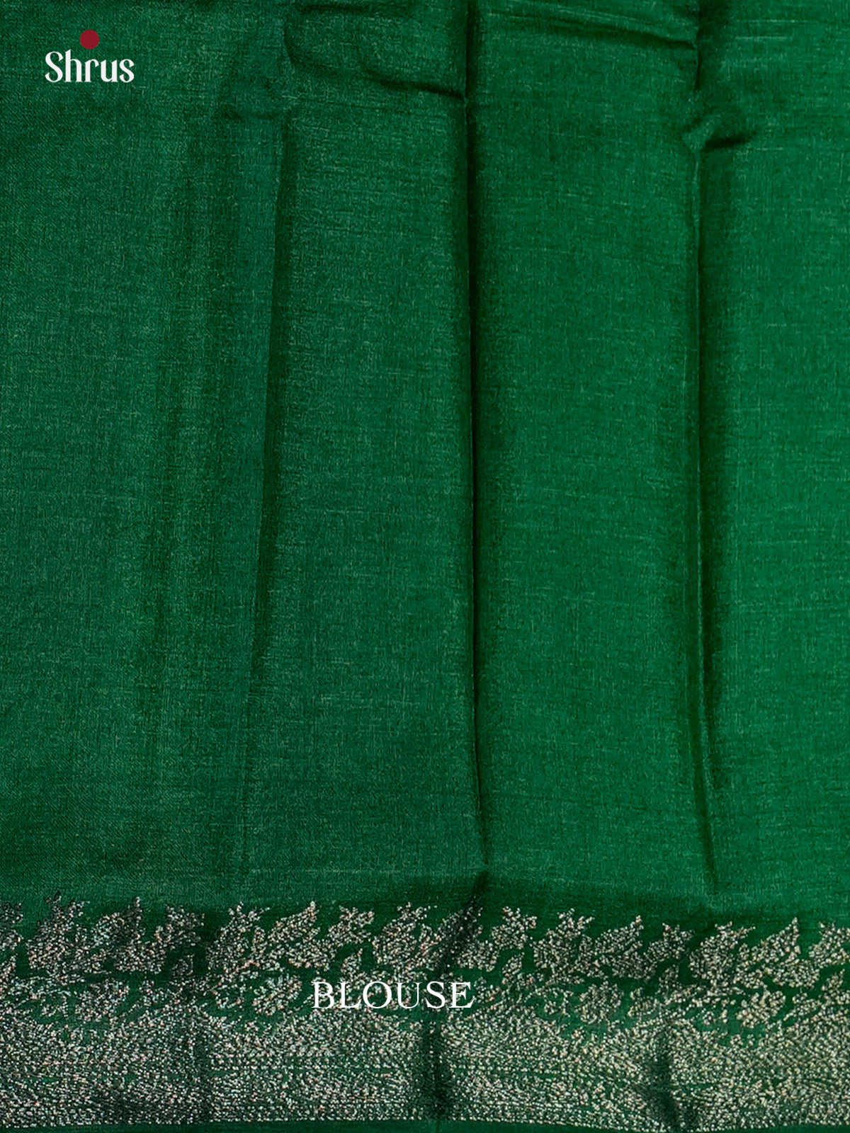 Bright Red & Green Banarasi Tussar Saree gleams with zari floral drop motifs - EAS20104 - Shop on Shrus.com