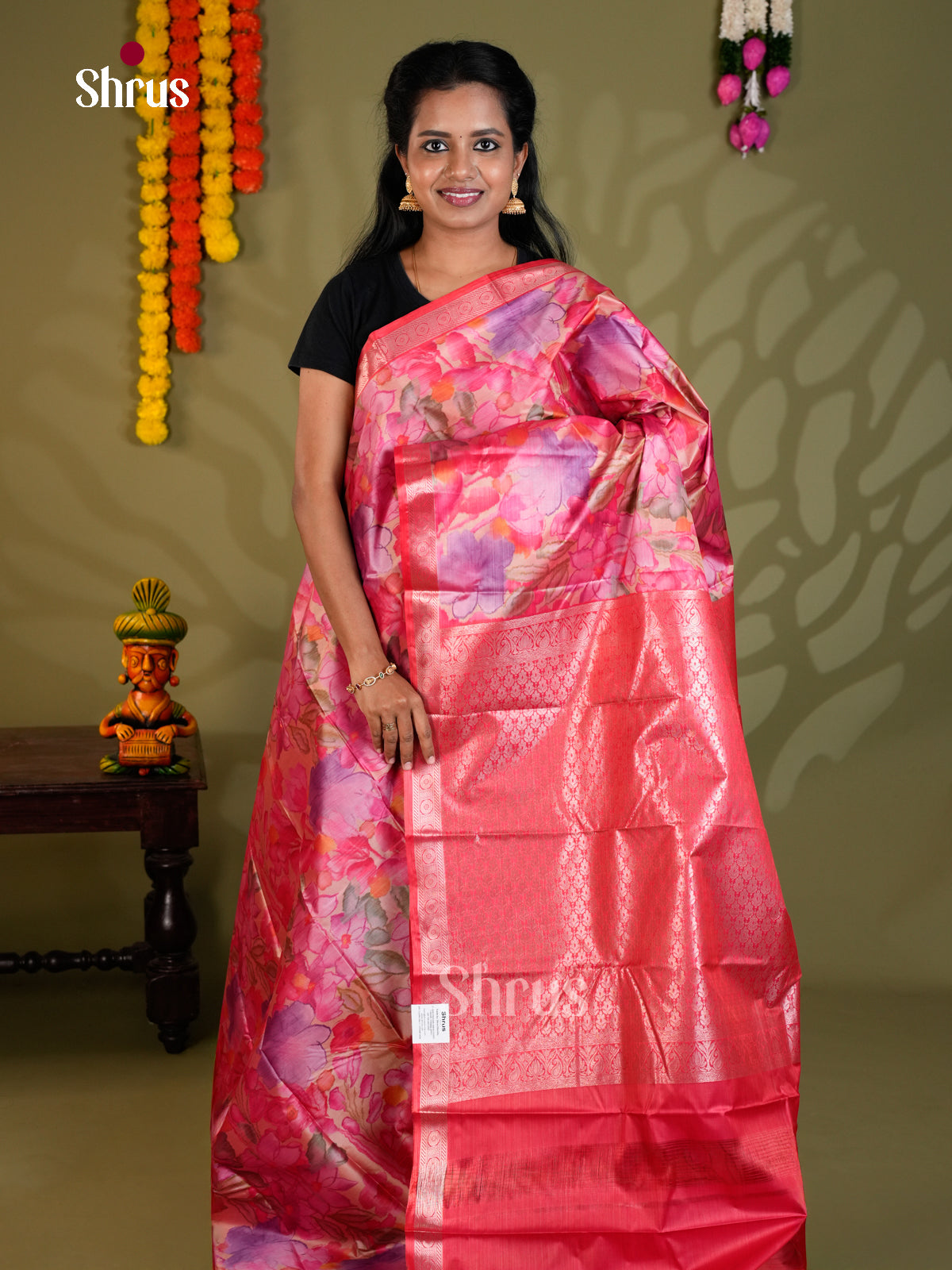 EAS21171 - Kanchipuram-halfpure Saree - Shop on Shrus.com