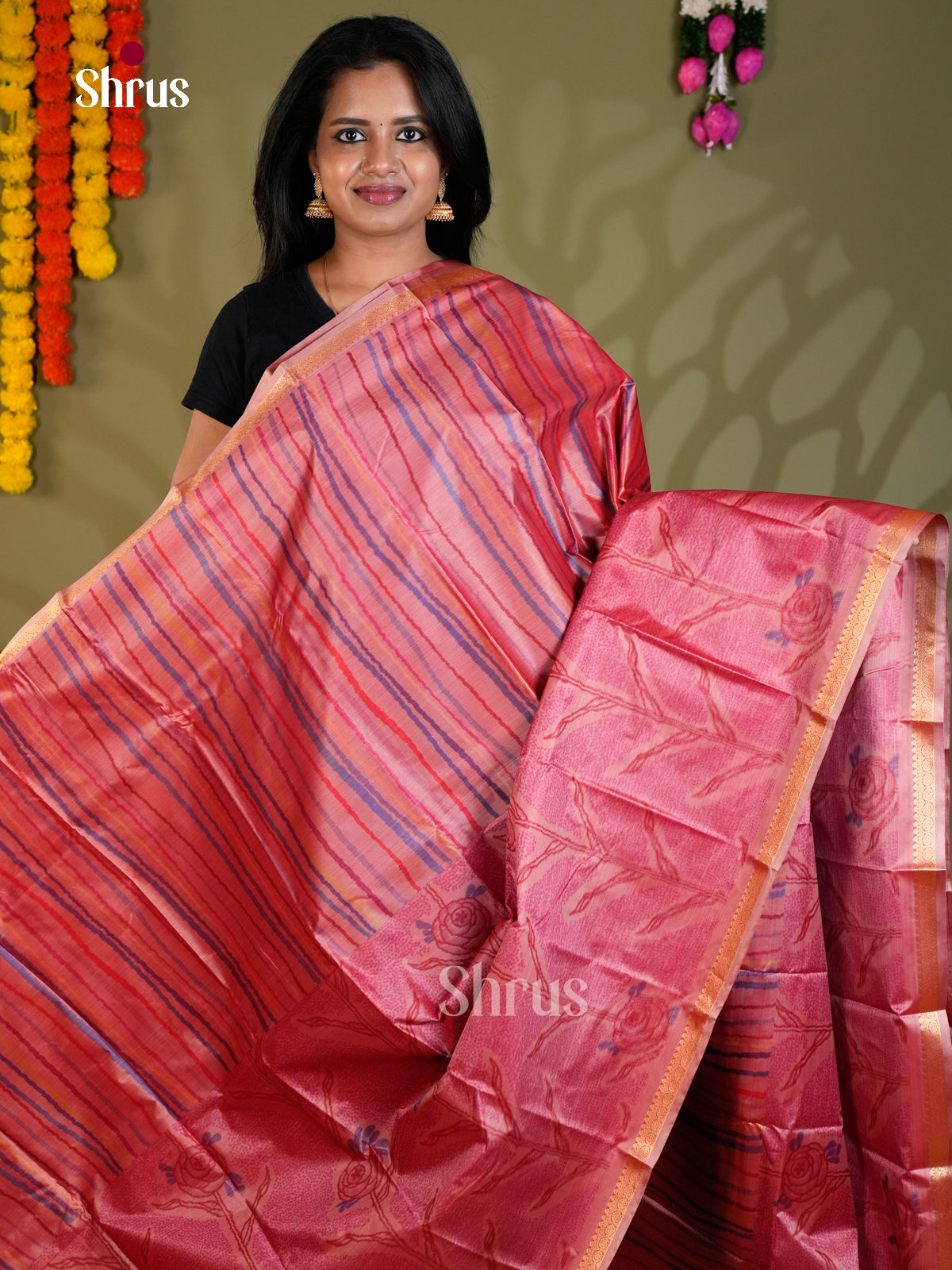 EAS21194 - Kanchipuram-halfpure Saree - Shop on Shrus.com
