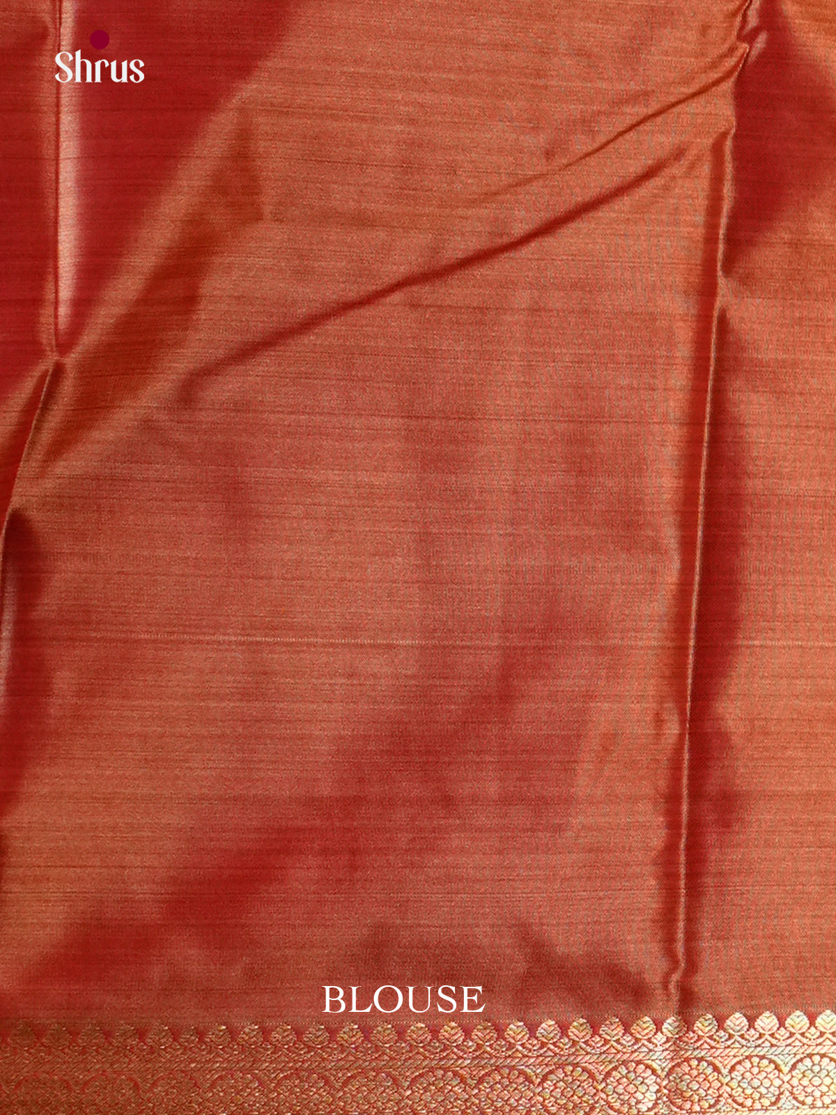 Orange (single Tone) - Kanchipuram-halfpure Saree- EAS21212 - Shop on Shrus.com