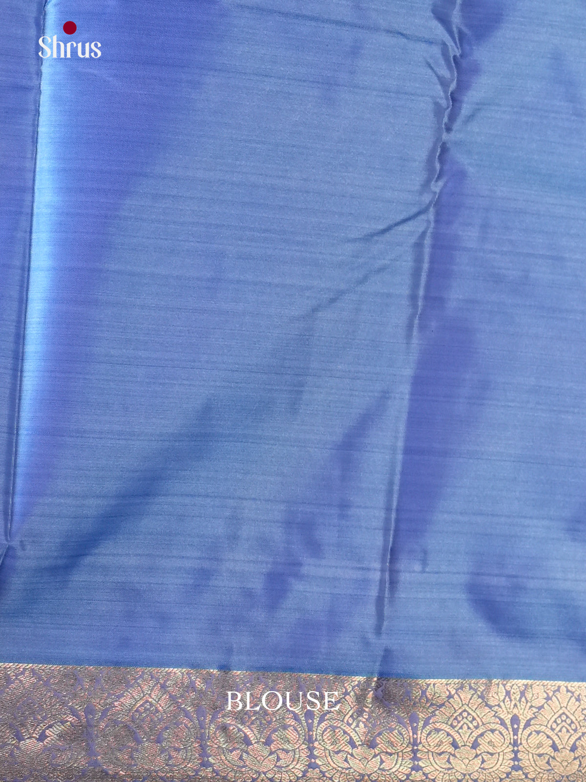 Blue - Kanchipuram-halfpure Saree- EAS21213 - Shop on Shrus.com