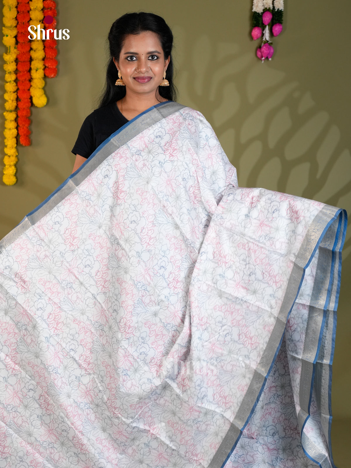 EAS21217 - Kanchipuram-halfpure Saree - Shop on Shrus.com