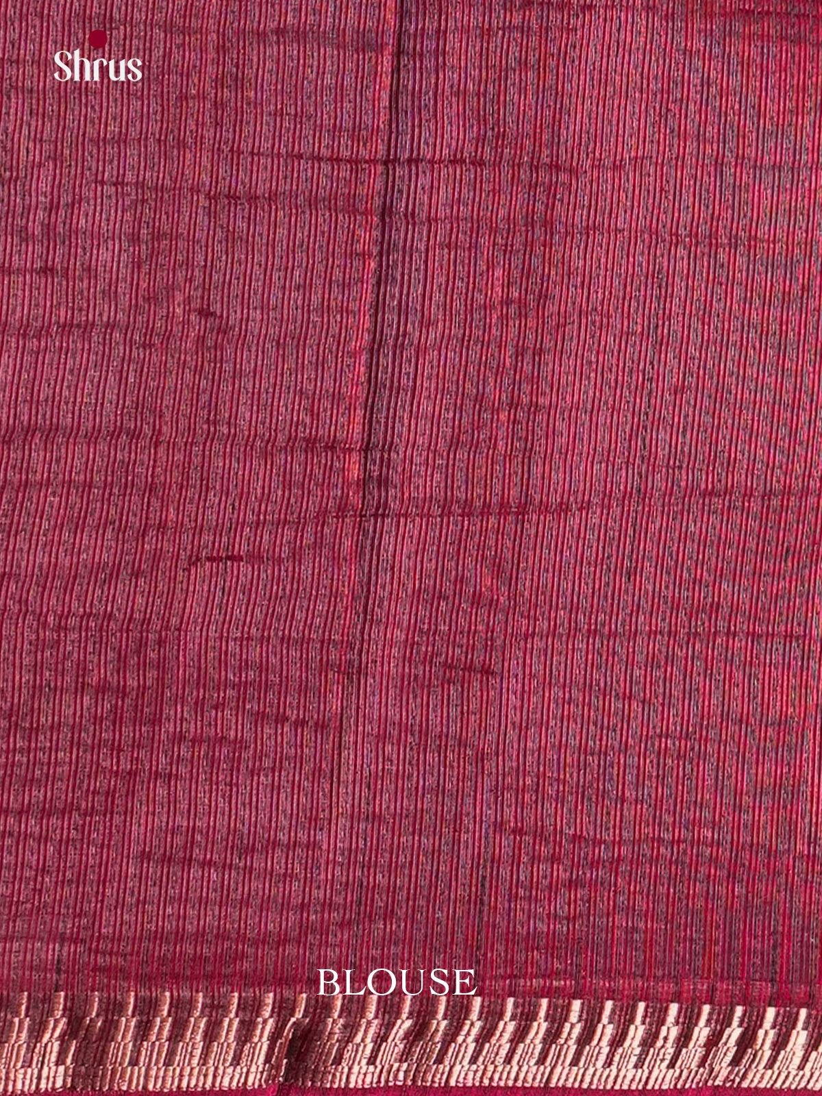 Maroon - Semi Rawsilk - Saree- EAS22020 - Shop on Shrus.com