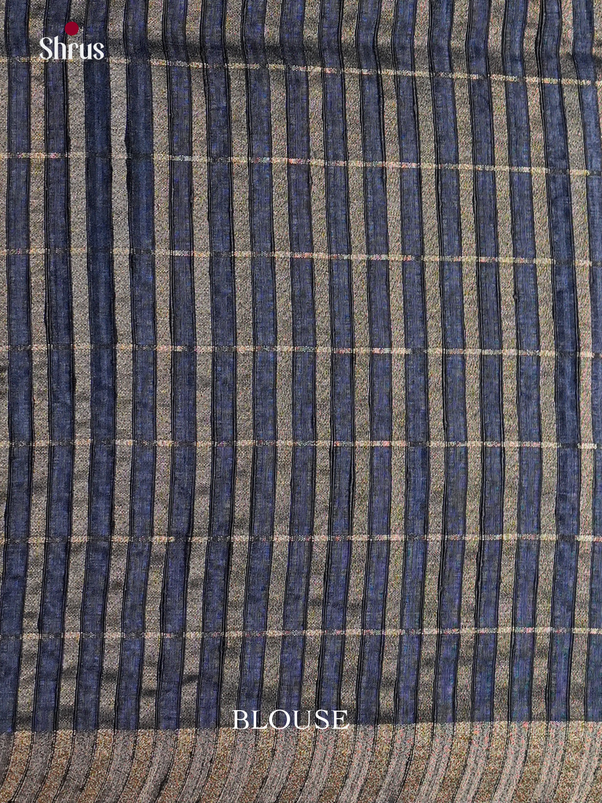 Blue - Semi Rawsilk - Saree- EAS22029