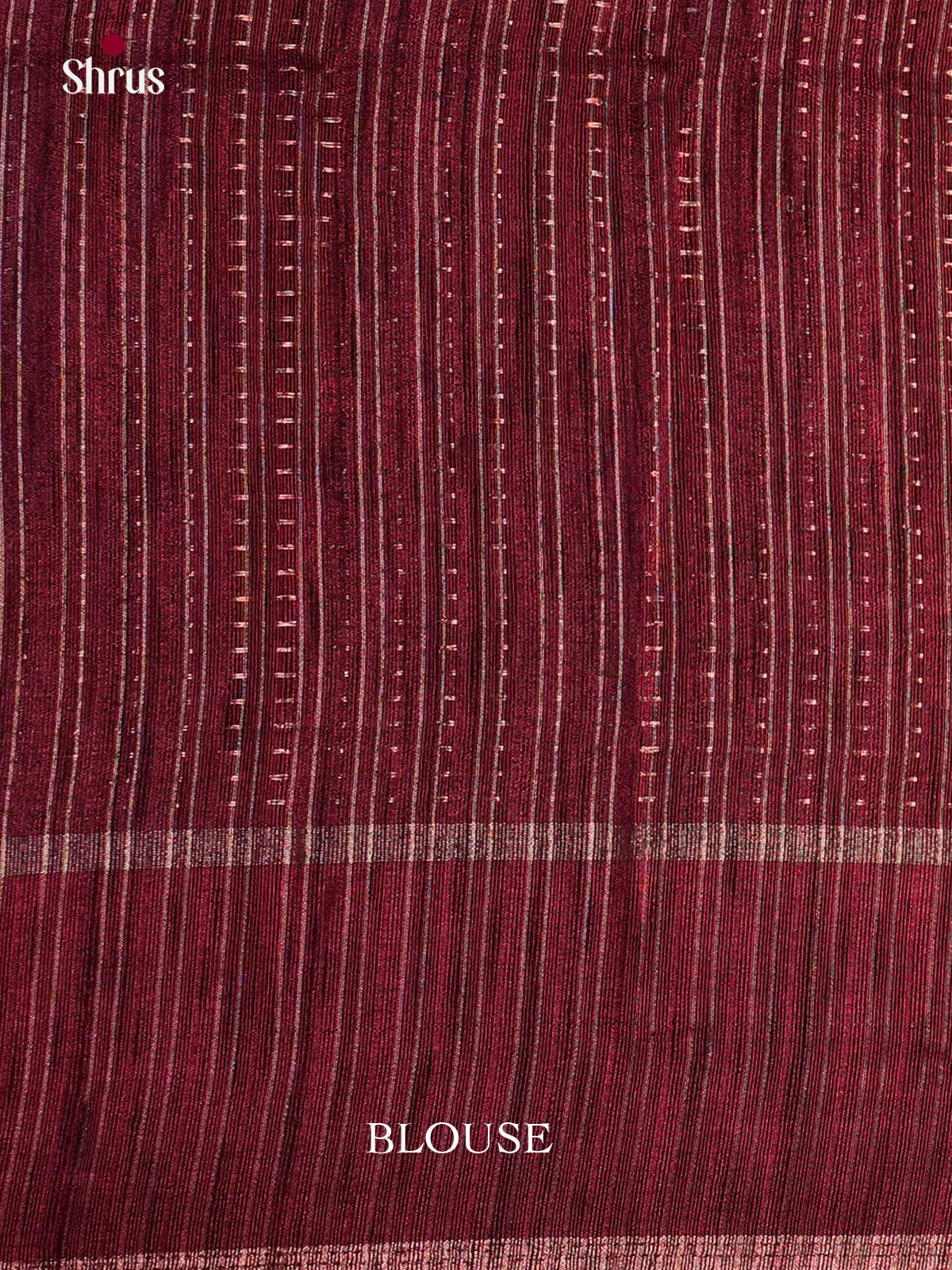 Maroon - Semi Rawsilk - Saree- EAS22034 - Shop on Shrus.com