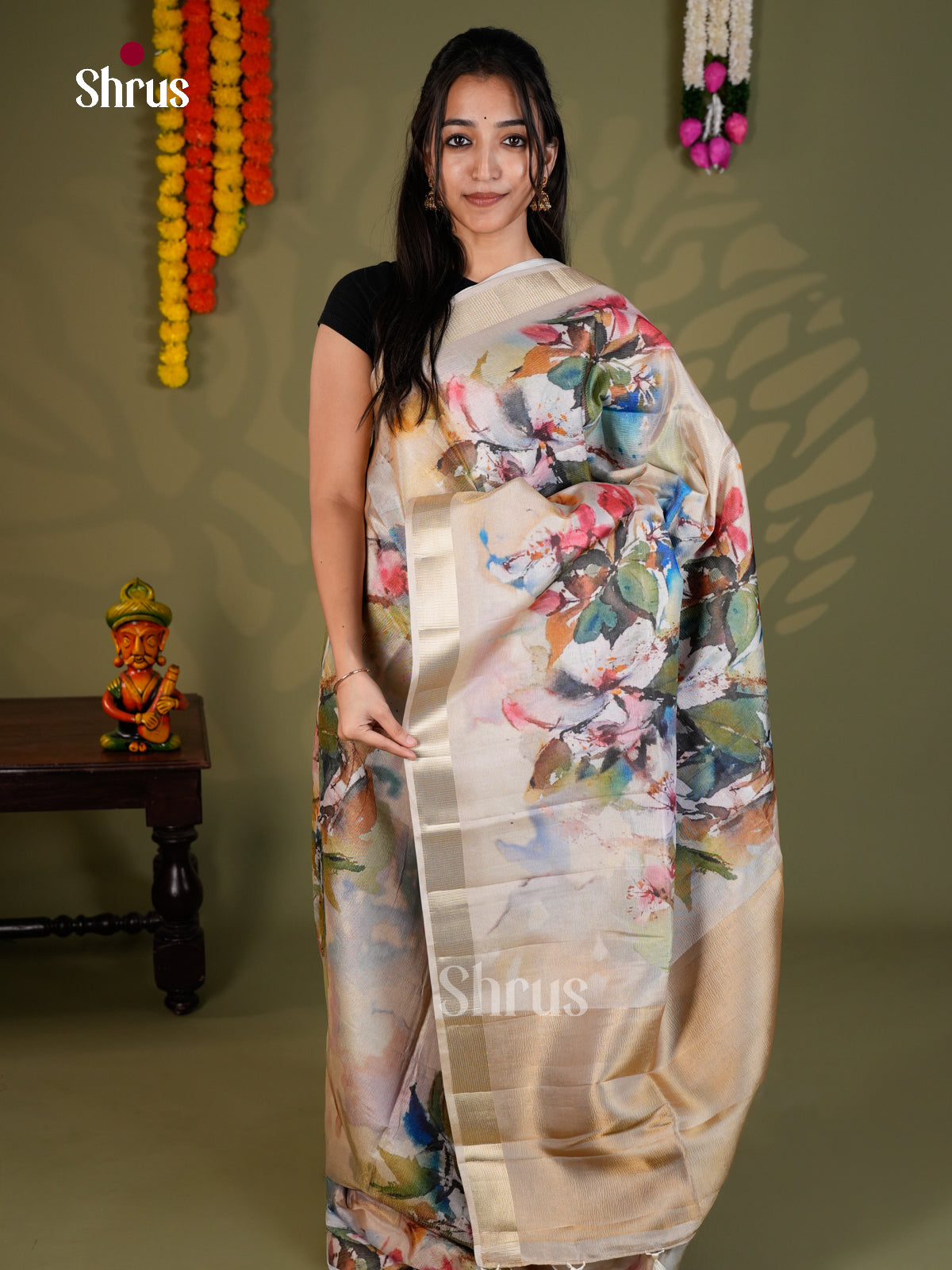 EAS22040 - Semi Rawsilk - Saree - Shop on Shrus.com
