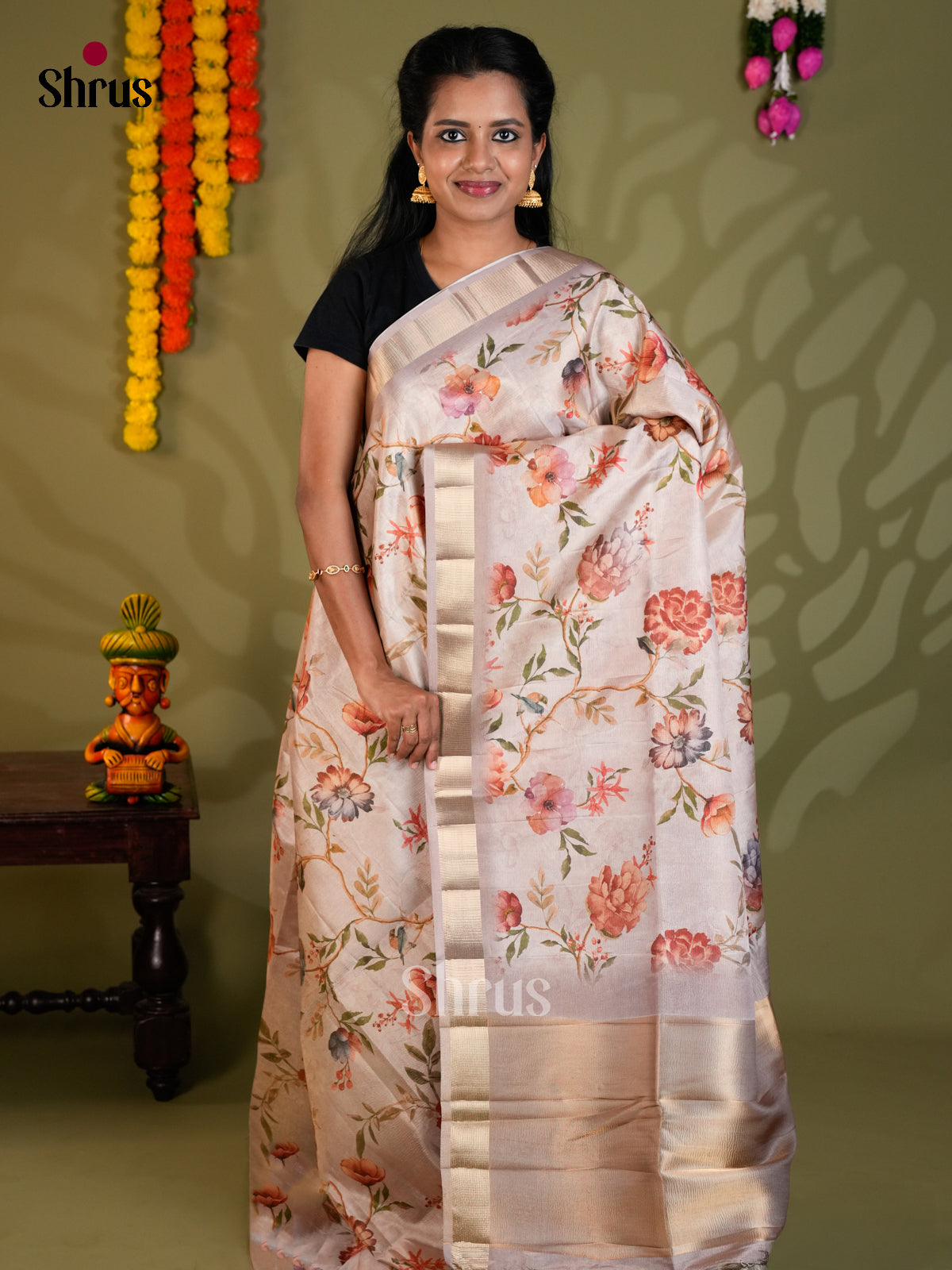 Mild Lavender - Semi Rawsilk - Saree -EAS22043 - Shop on Shrus.com