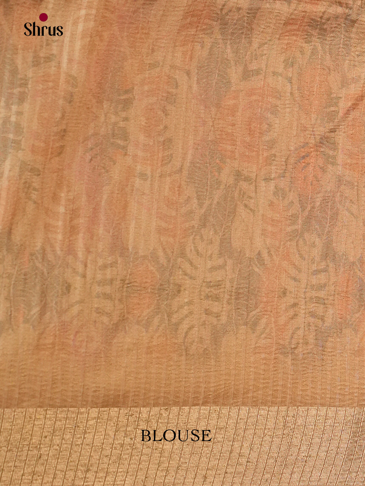 Peach - Semi Rawsilk - Saree - EAS22044 - Shop on Shrus.com