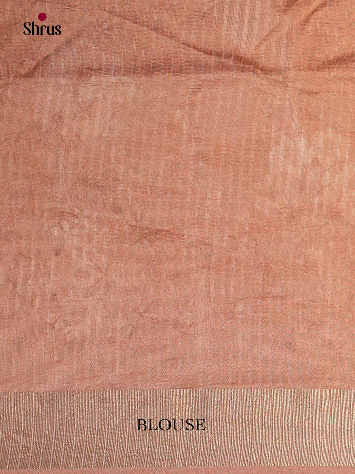 Dusty Pink - Semi Rawsilk - Saree- EAS22057 - Shop on Shrus.com