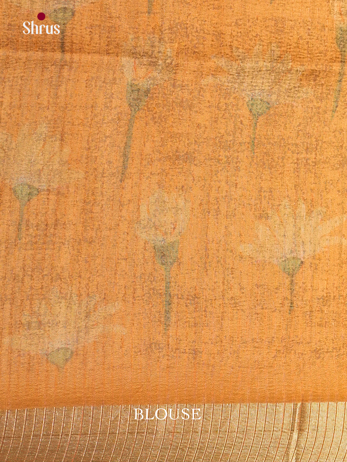 Orange - Semi Rawsilk - Saree- EAS22058 - Shop on Shrus.com