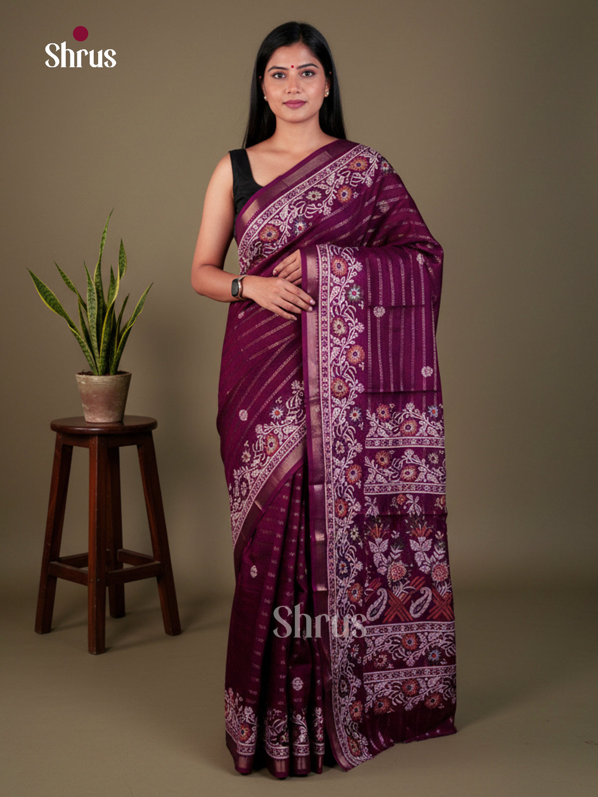 EAS22363 - Semi Crepe - Saree - Shop on Shrus.com