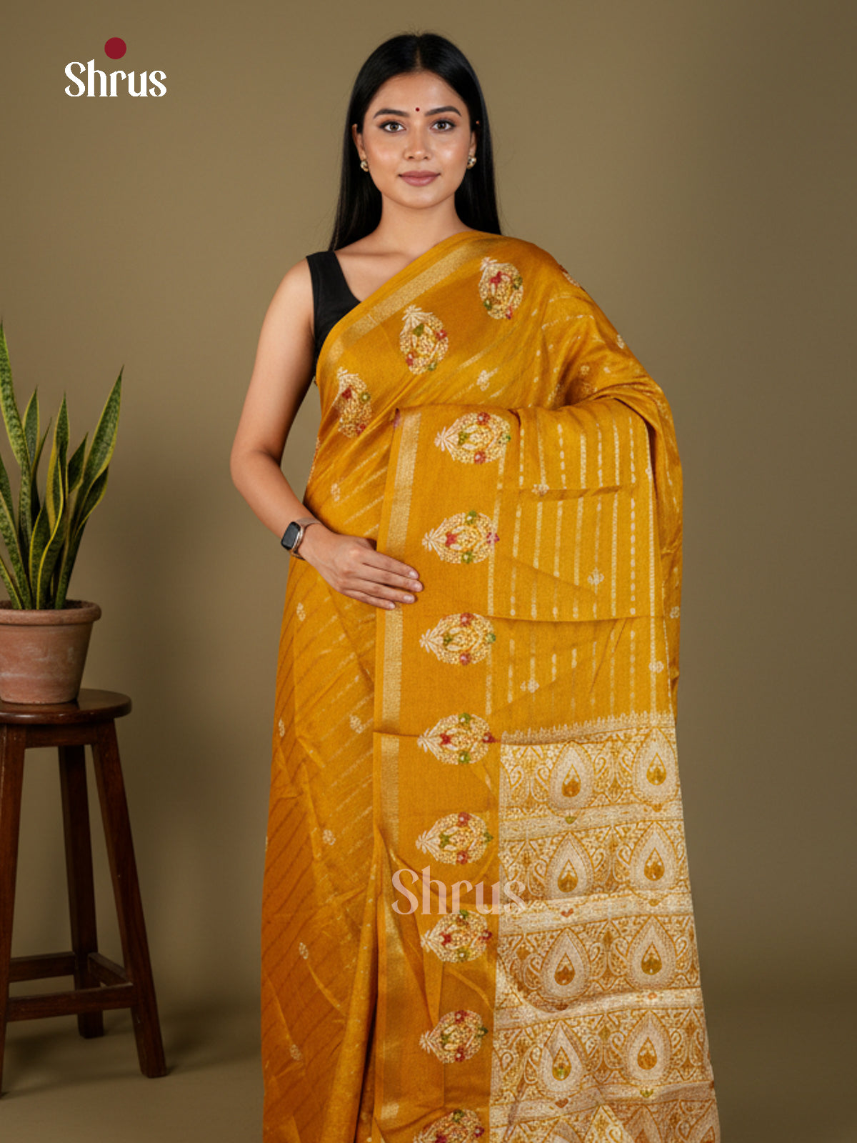 EAS22366 - Semi Crepe - Saree - Shop on Shrus.com