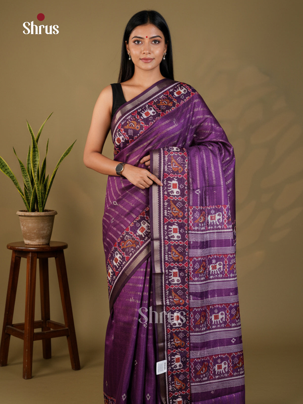 EAS22368 - Semi Crepe - Saree - Shop on Shrus.com