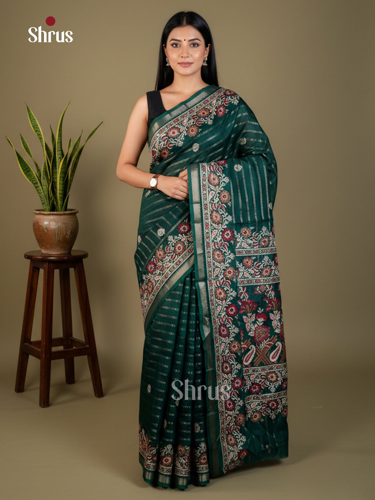 EAS22369 - Semi Crepe - Saree - Shop on Shrus.com