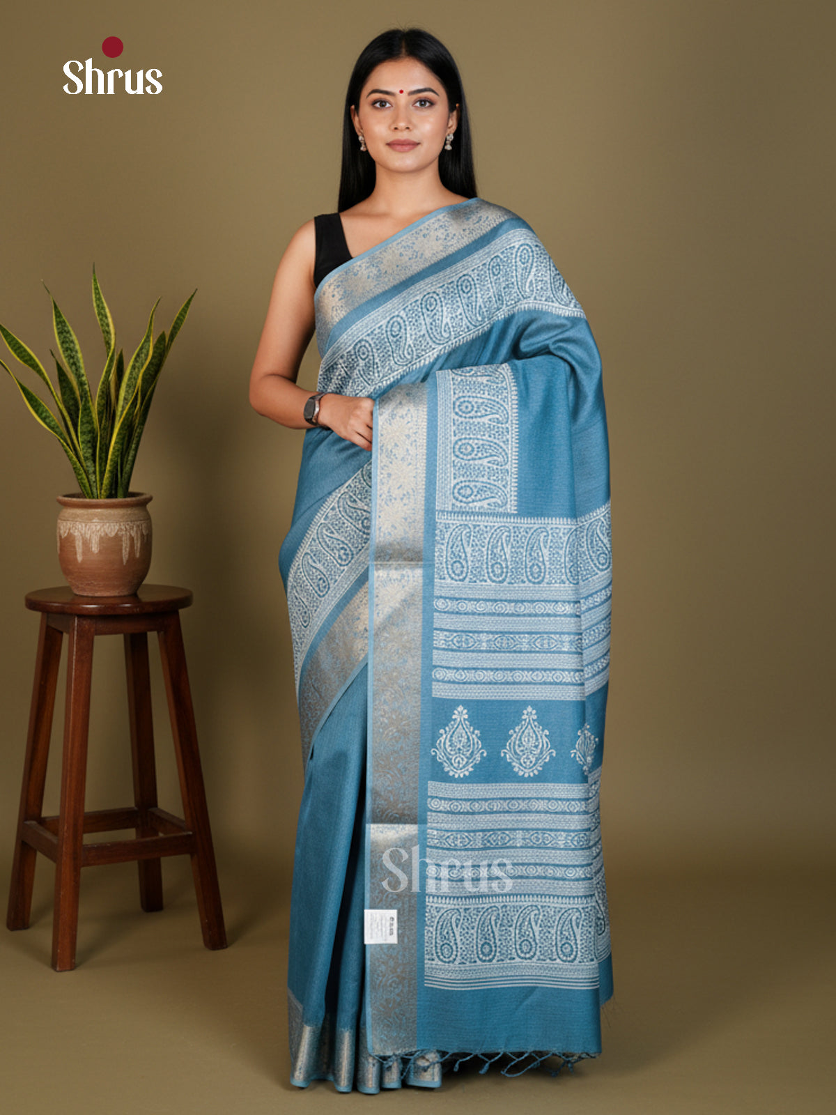 EAS22391 - Semi Crepe - Saree - Shop on Shrus.com