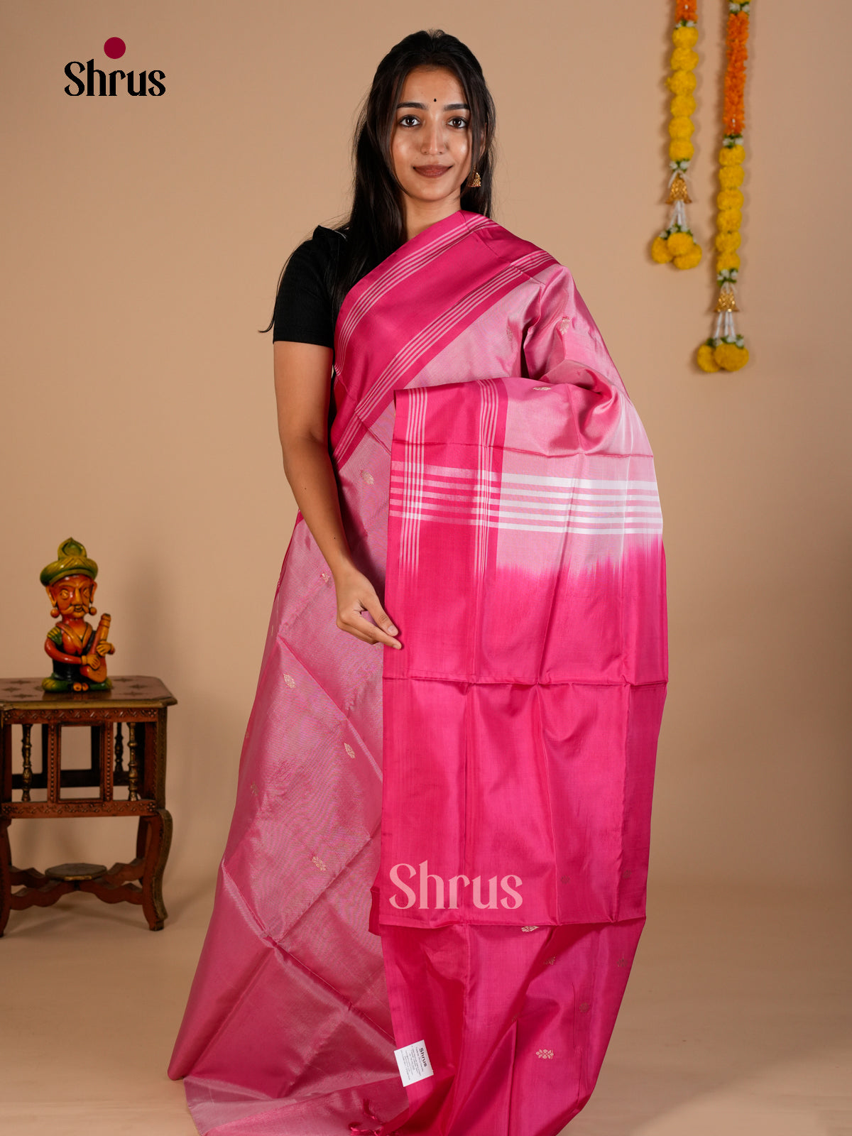 EAS23089 - Banana Pith without blouse - Saree - Shop on Shrus.com