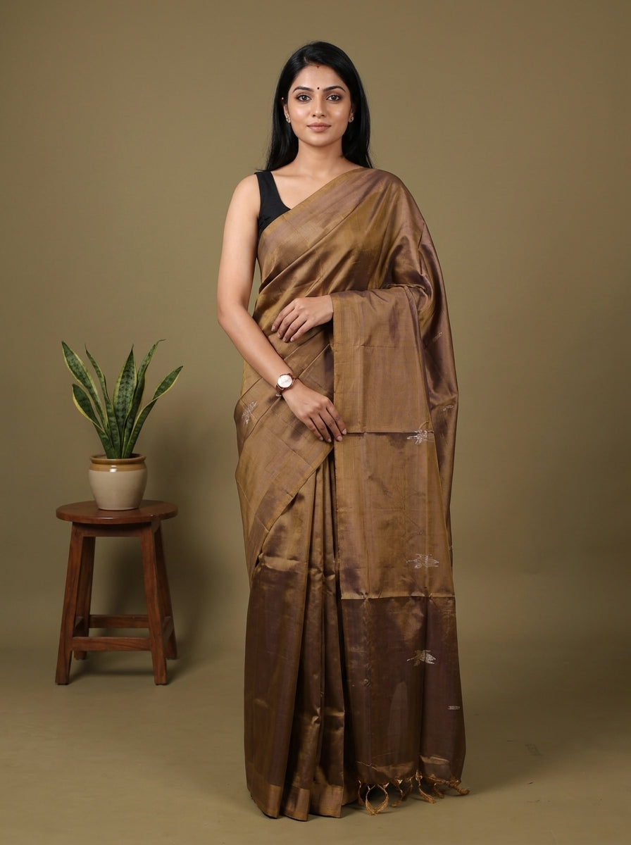 EAS23105 - Banana Pith without blouse - Saree