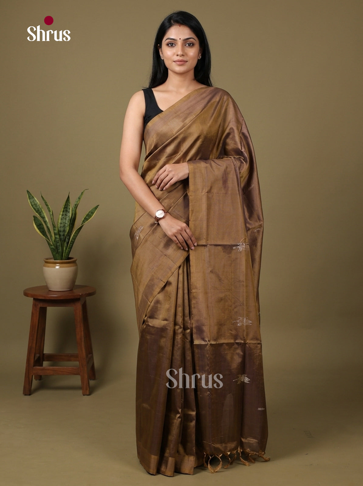 EAS23105 - Banana Pith without blouse - Saree