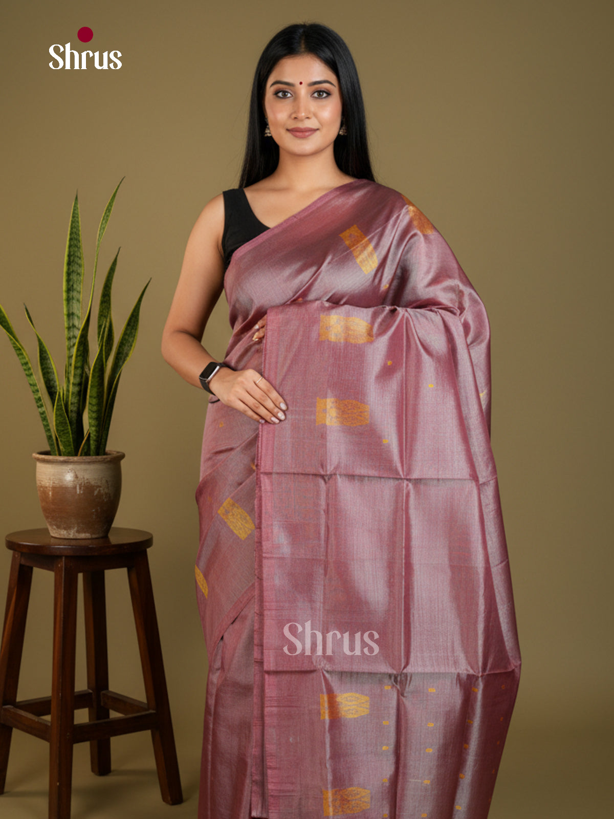EAS23112 - Banana Pith without blouse - Saree - Shop on Shrus.com