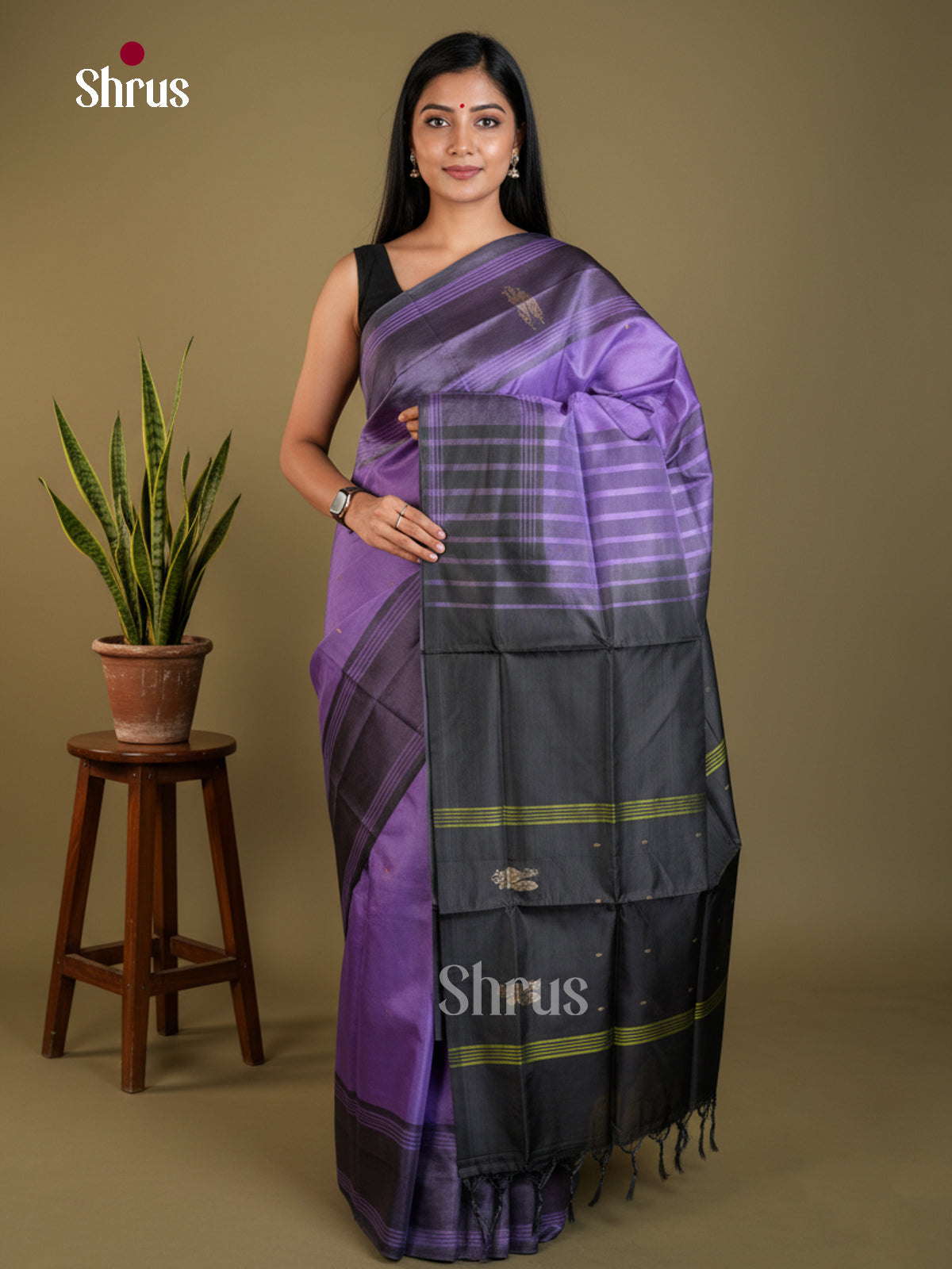 EAS23113 - Banana Pith without blouse - Saree - Shop on Shrus.com