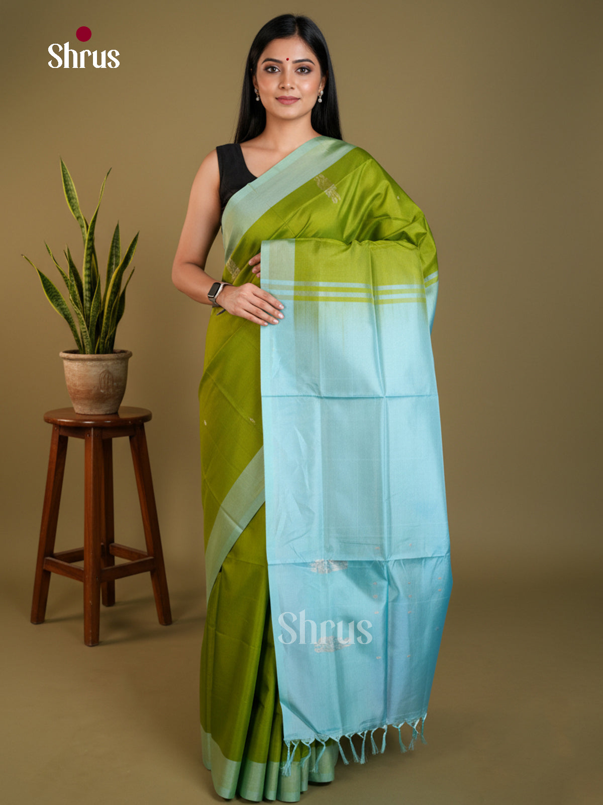 EAS23121 - Banana Pith without blouse - Saree - Shop on Shrus.com
