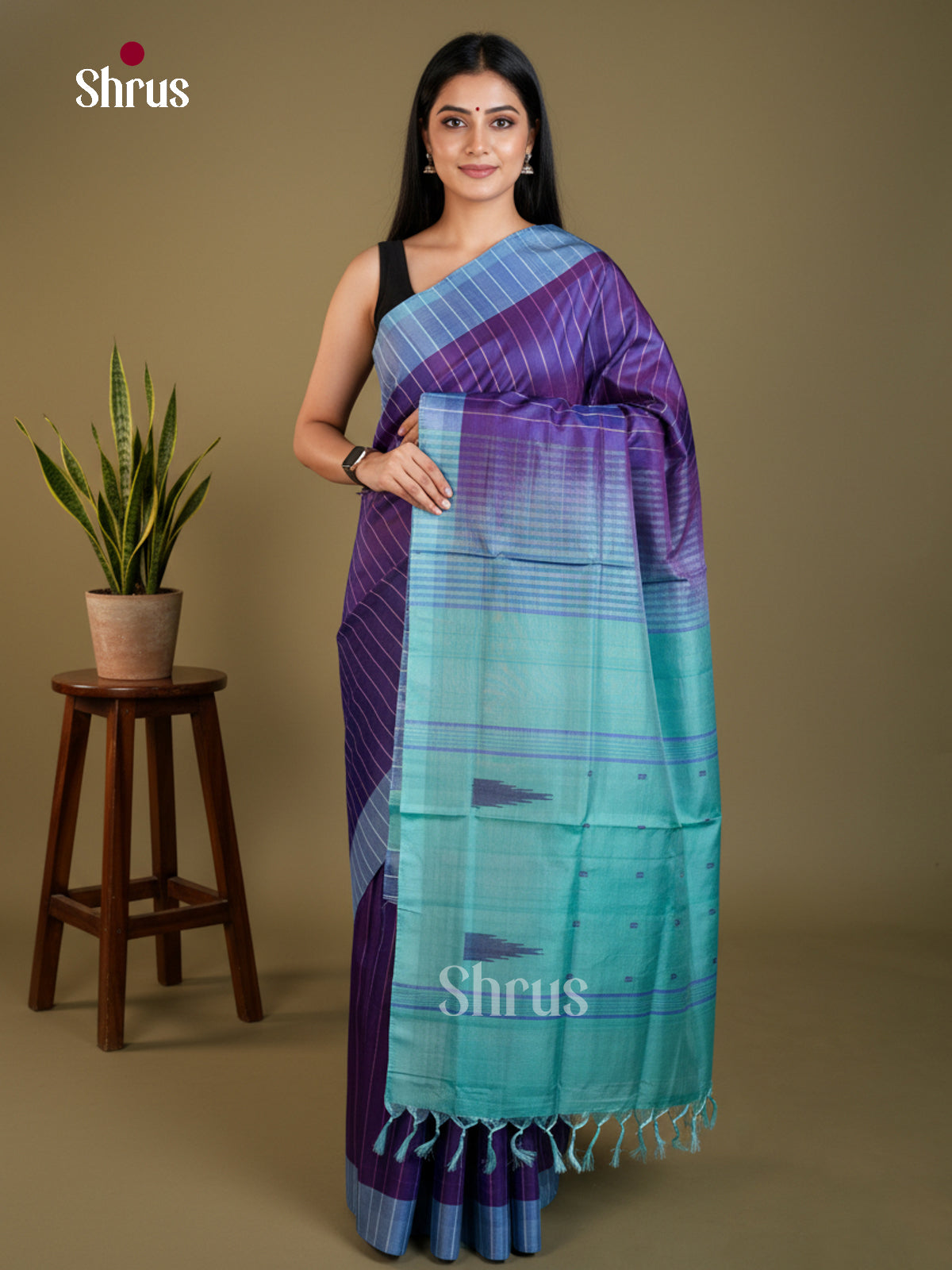 EAS23125 - Banana Pith without blouse - Saree - Shop on Shrus.com