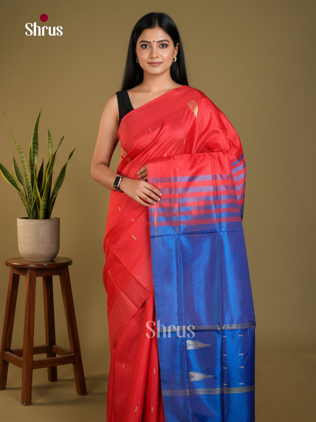 EAS23126 - Banana Pith without blouse - Saree - Shop on Shrus.com
