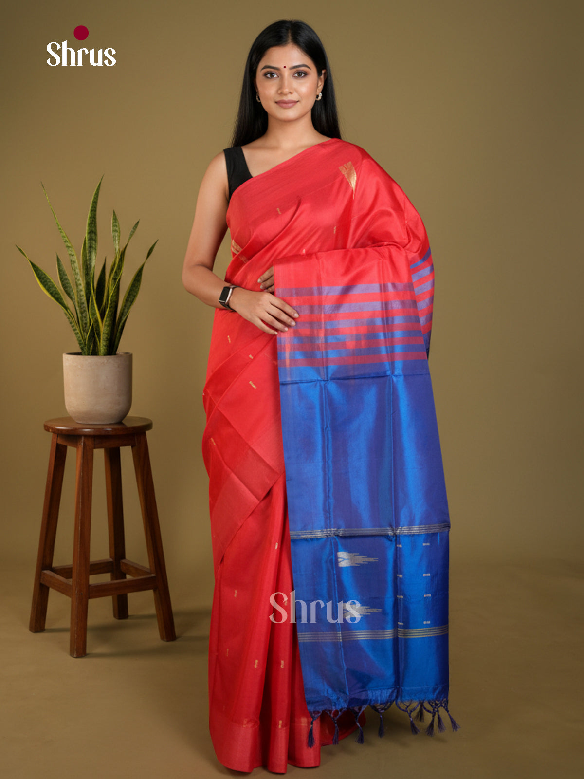 EAS23126 - Banana Pith without blouse - Saree - Shop on Shrus.com