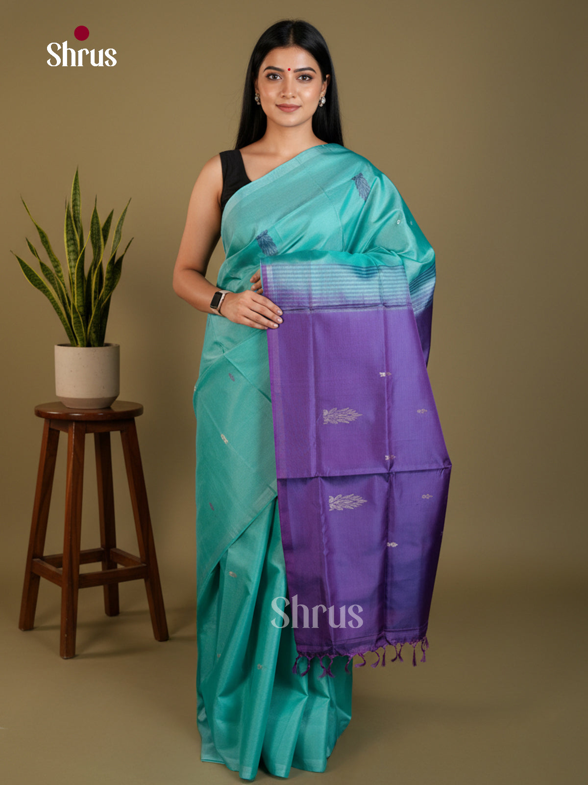 EAS23136 - Banana Pith without blouse - Saree - Shop on Shrus.com