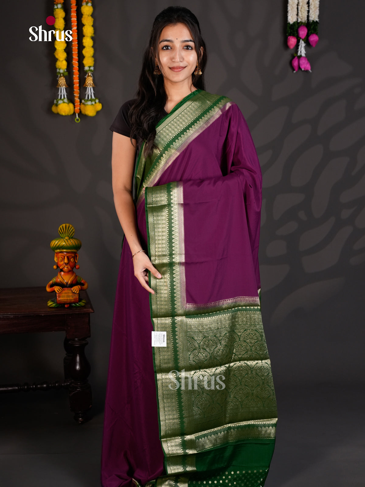 EAS23153 - Mysoresilk-halfpure - Saree - Shop on Shrus.com