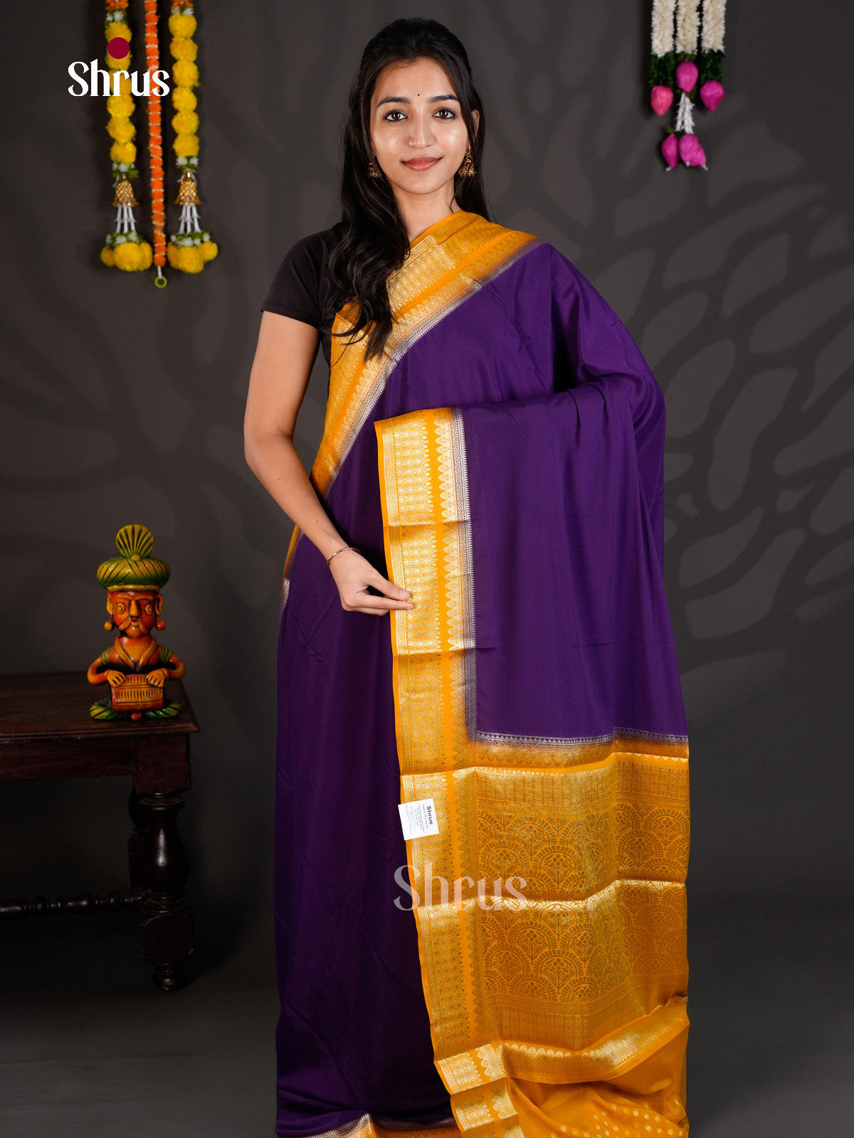 EAS23156 - Mysoresilk-halfpure - Saree - Shop on Shrus.com