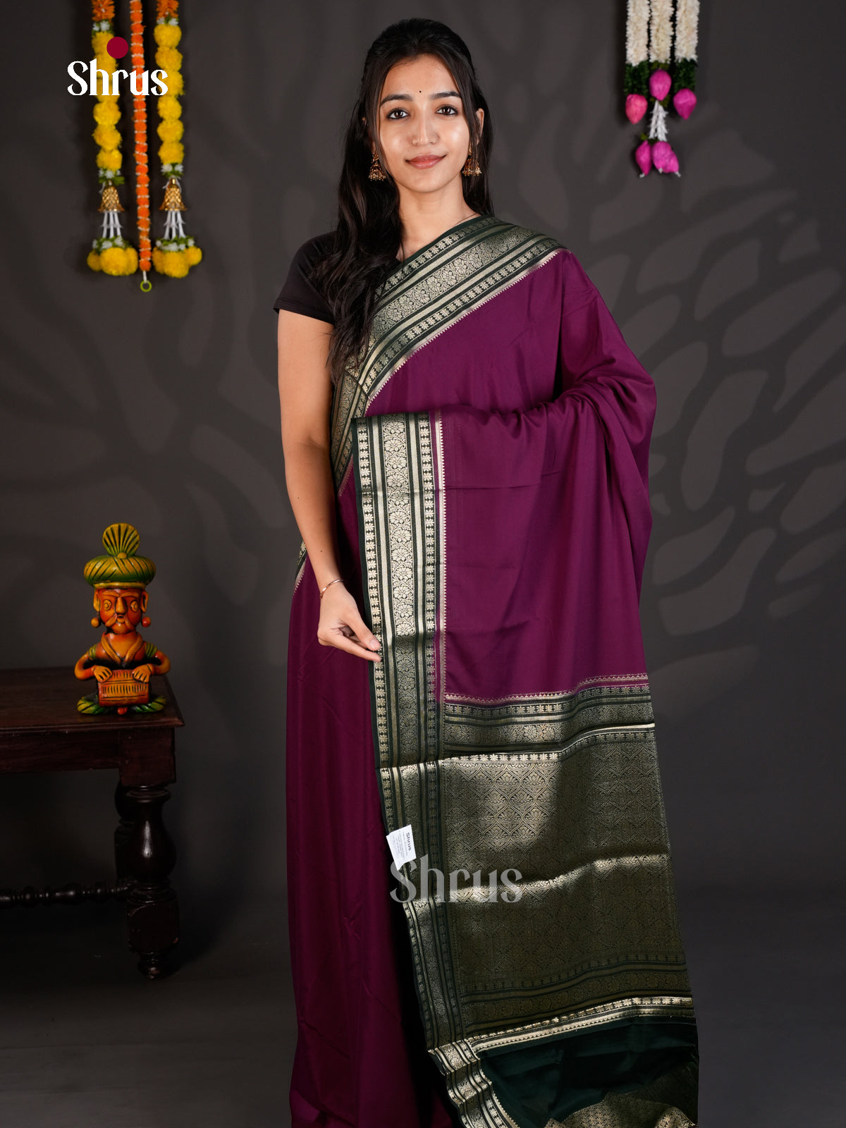 EAS23161 - Mysoresilk-halfpure - Saree - Shop on Shrus.com