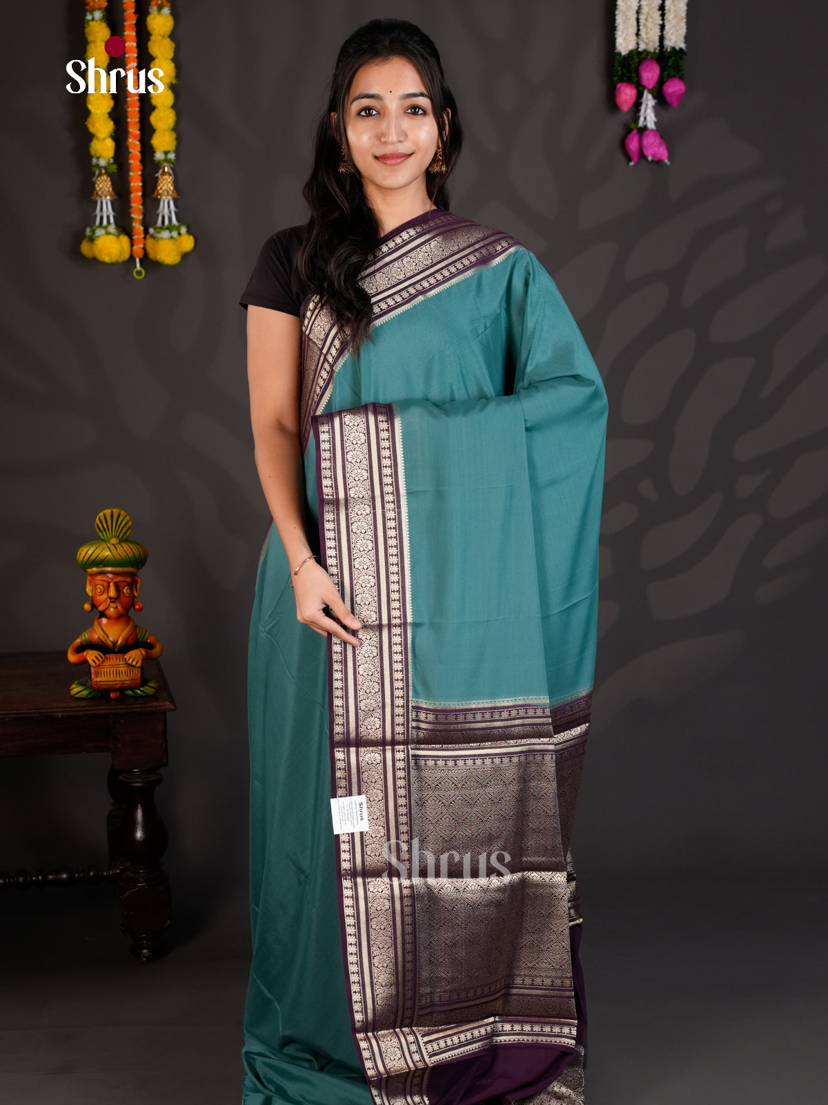 EAS23162 - Mysoresilk-halfpure - Saree - Shop on Shrus.com