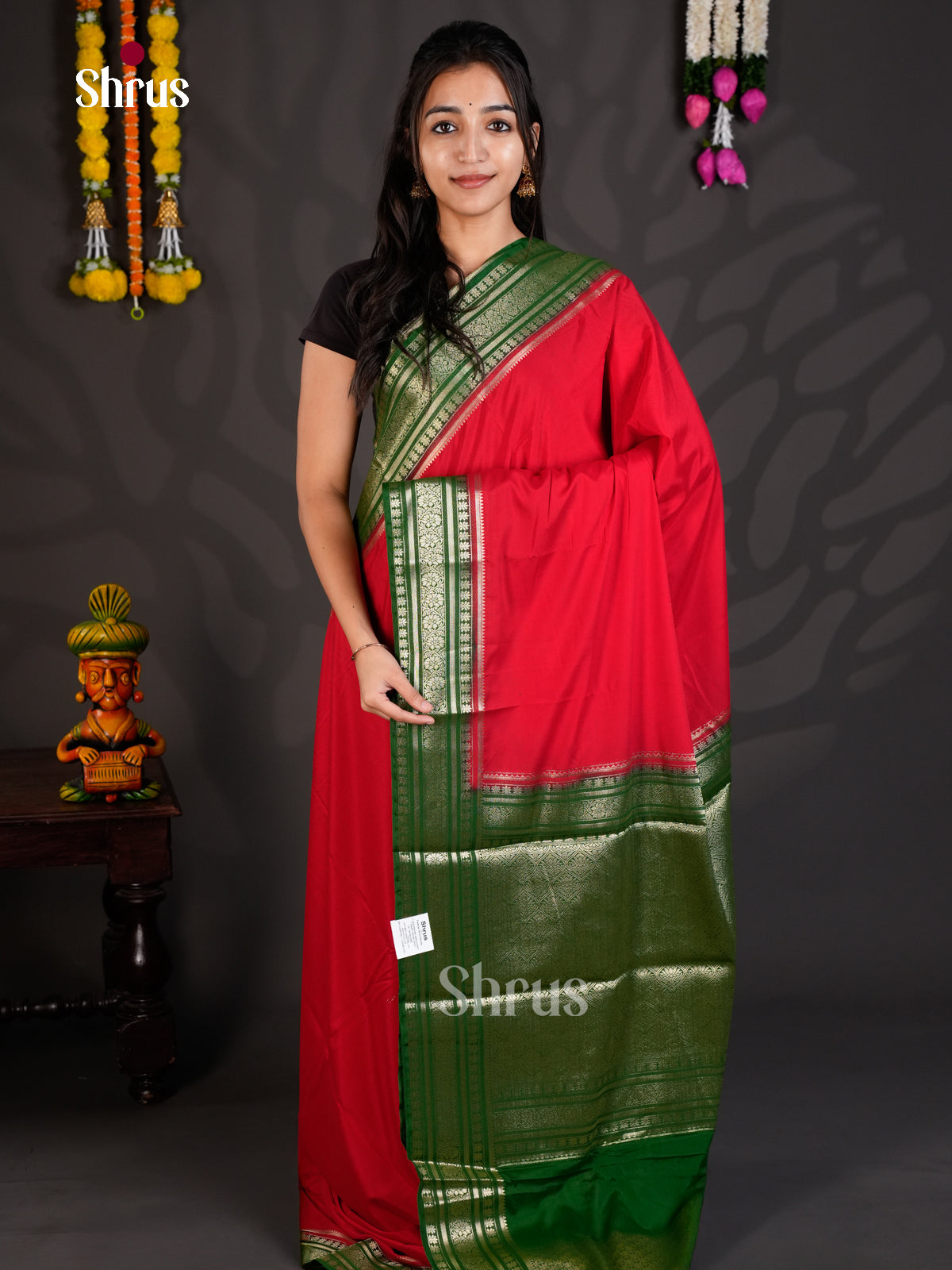 EAS23163 - Mysoresilk-halfpure - Saree - Shop on Shrus.com