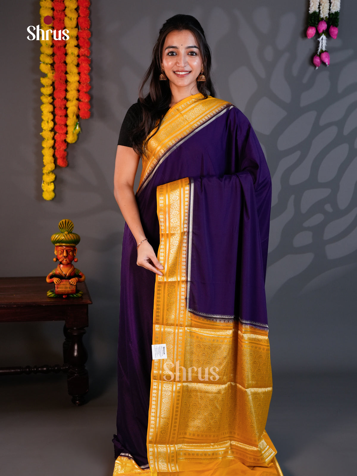 EAS23170 - Mysoresilk-halfpure - Saree - Shop on Shrus.com