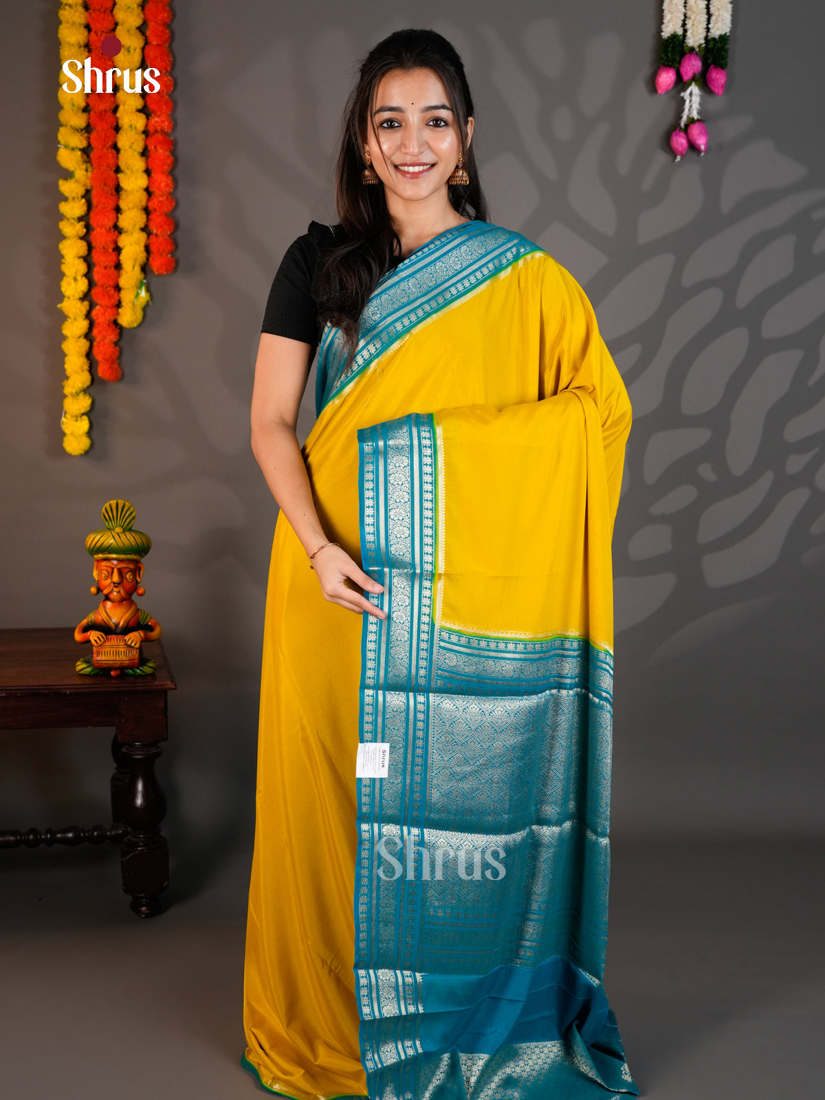 EAS23172 - Mysoresilk-halfpure - Saree - Shop on Shrus.com