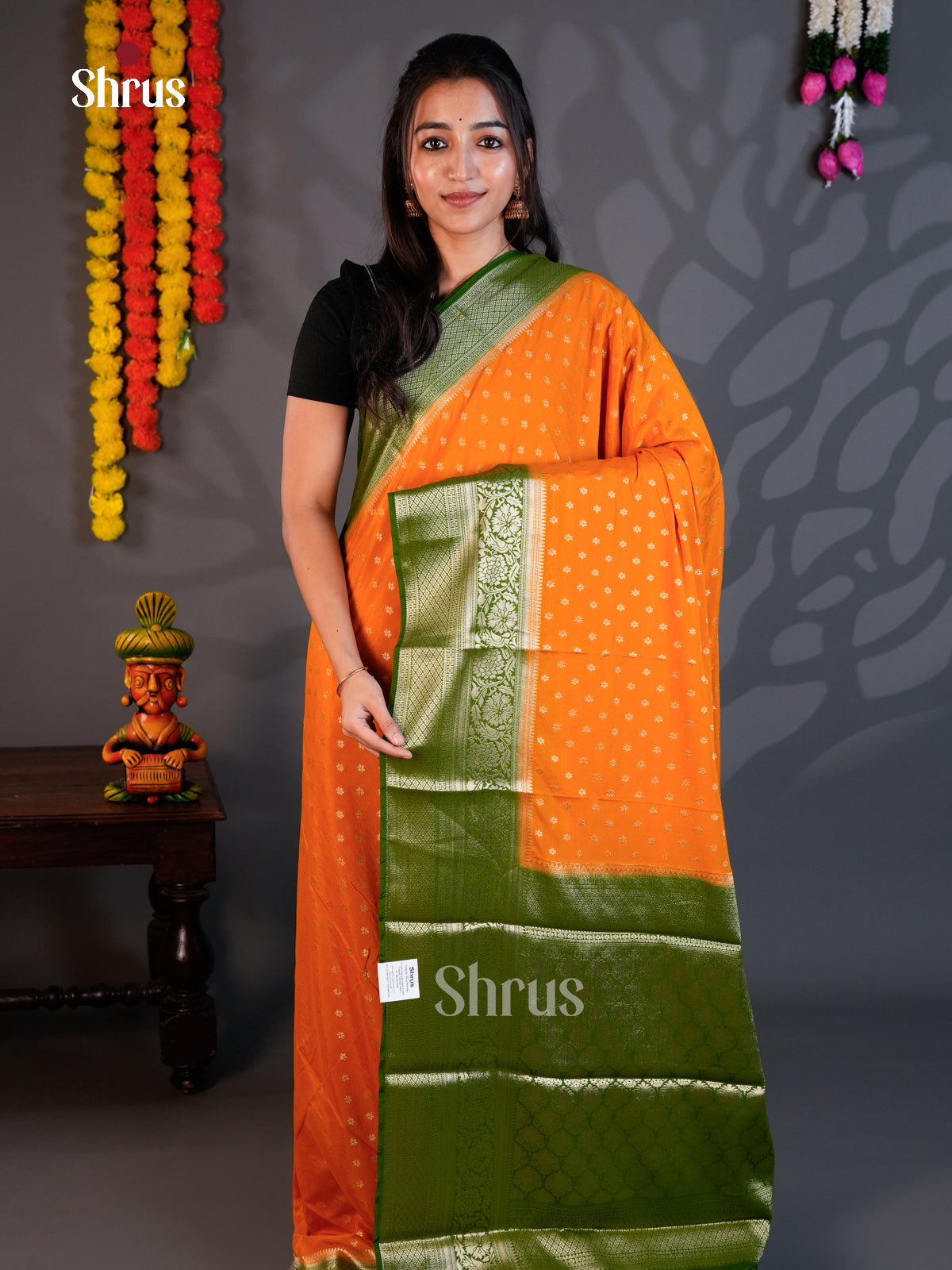 EAS23177 - Mysoresilk-halfpure - Saree - Shop on Shrus.com