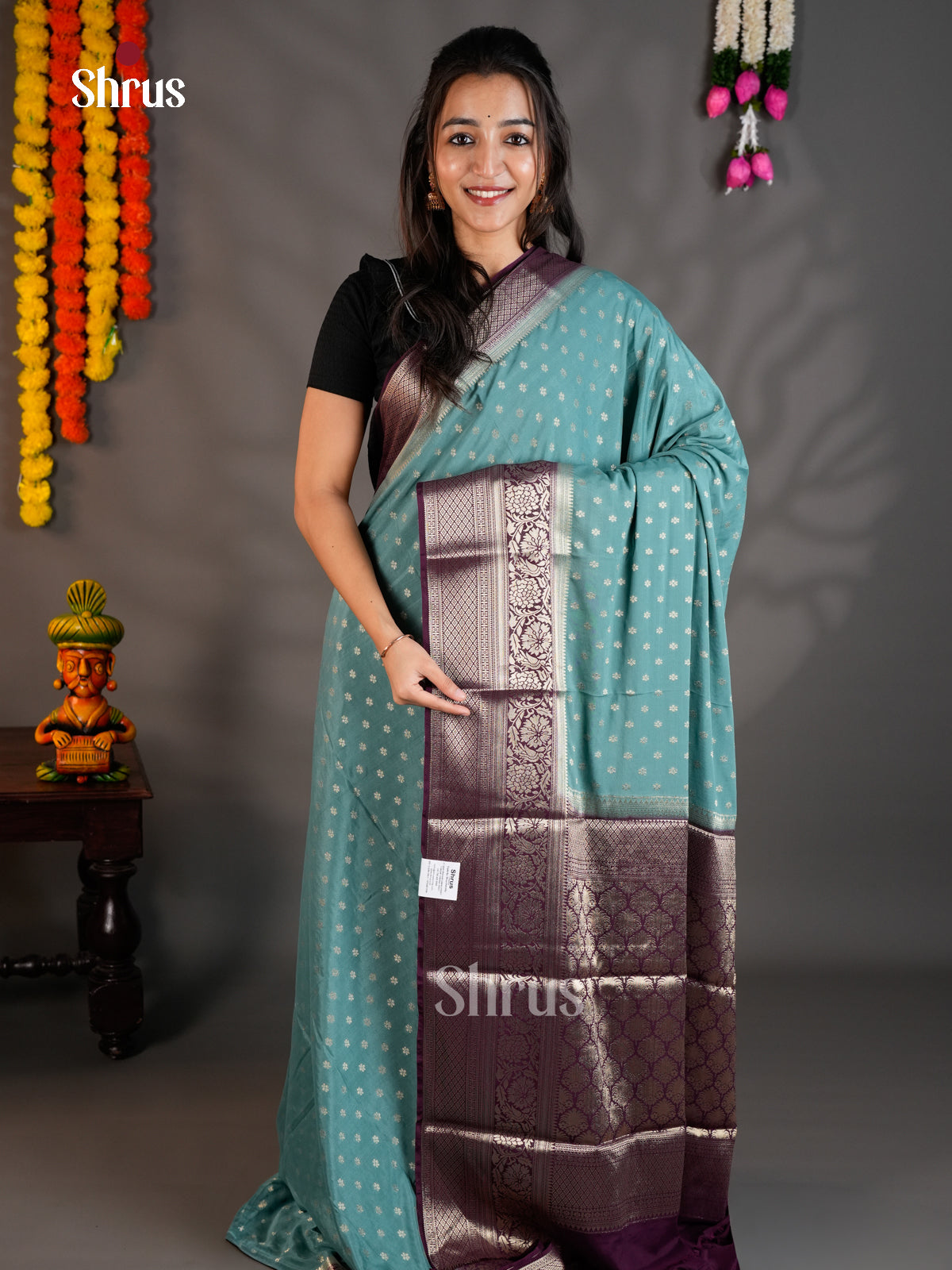 EAS23181 - Mysoresilk-halfpure - Saree - Shop on Shrus.com