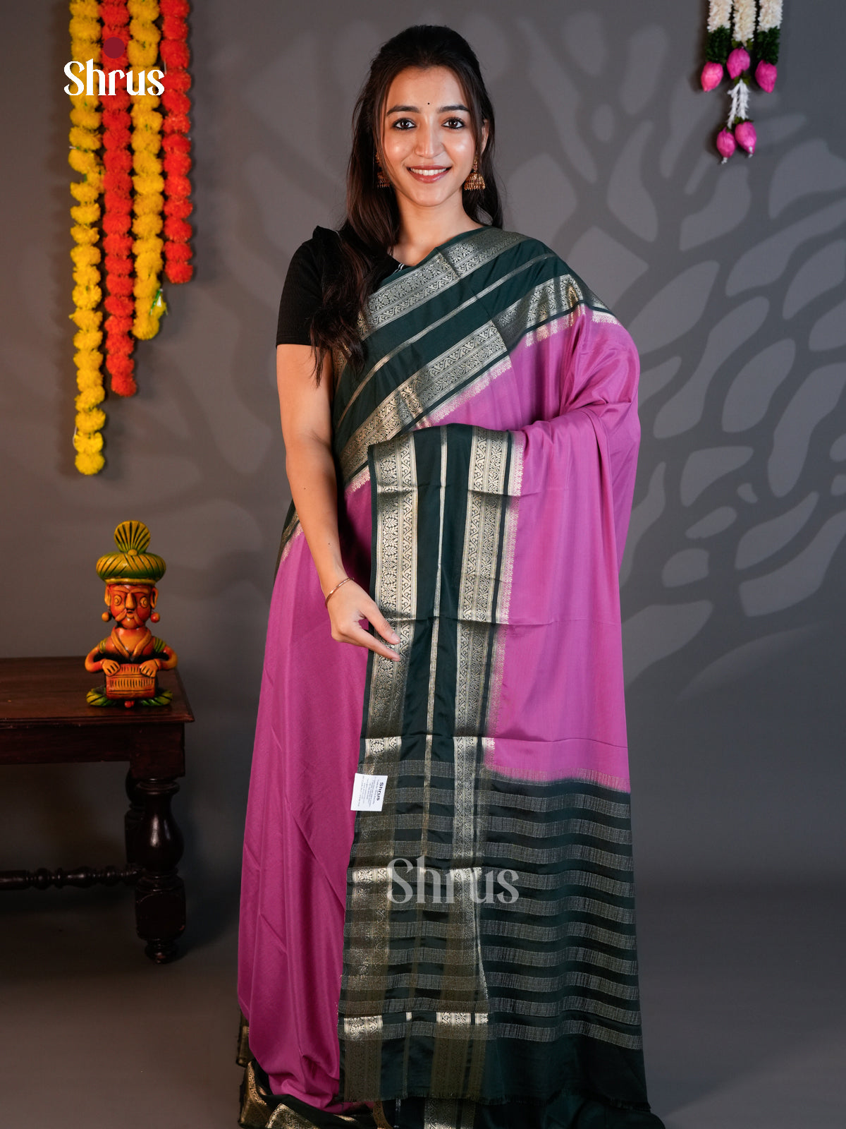 EAS23193 - Mysoresilk-halfpure - Saree - Shop on Shrus.com