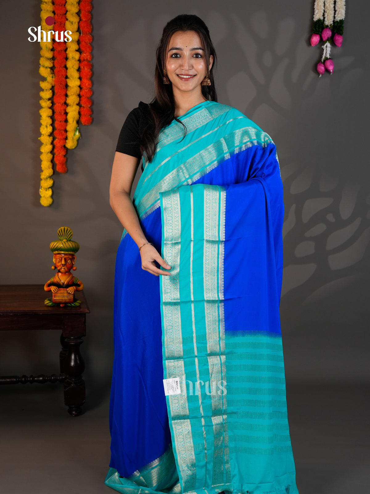 EAS23194 - Mysoresilk-halfpure - Saree - Shop on Shrus.com