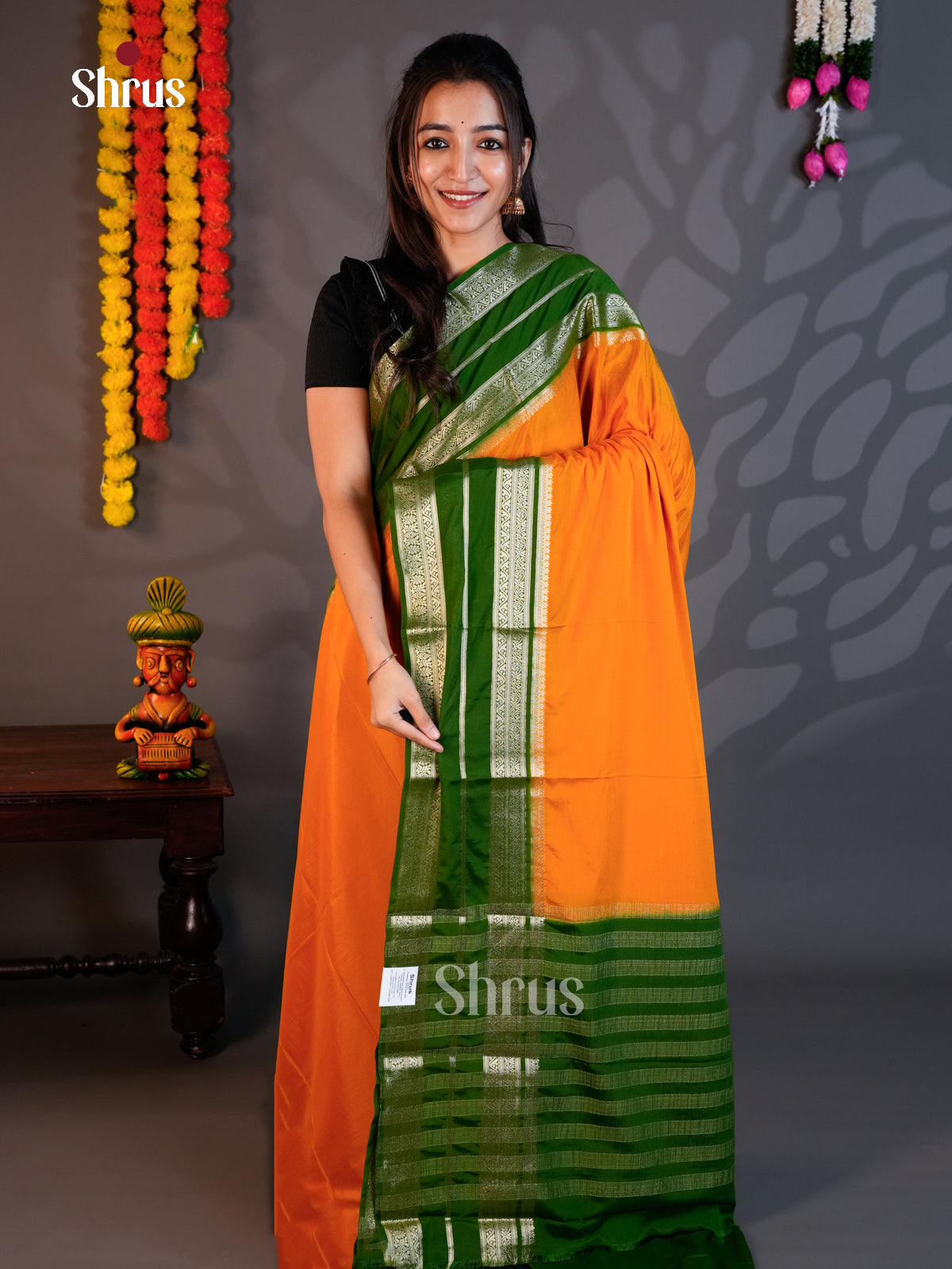 EAS23197 - Mysoresilk-halfpure - Saree - Shop on Shrus.com
