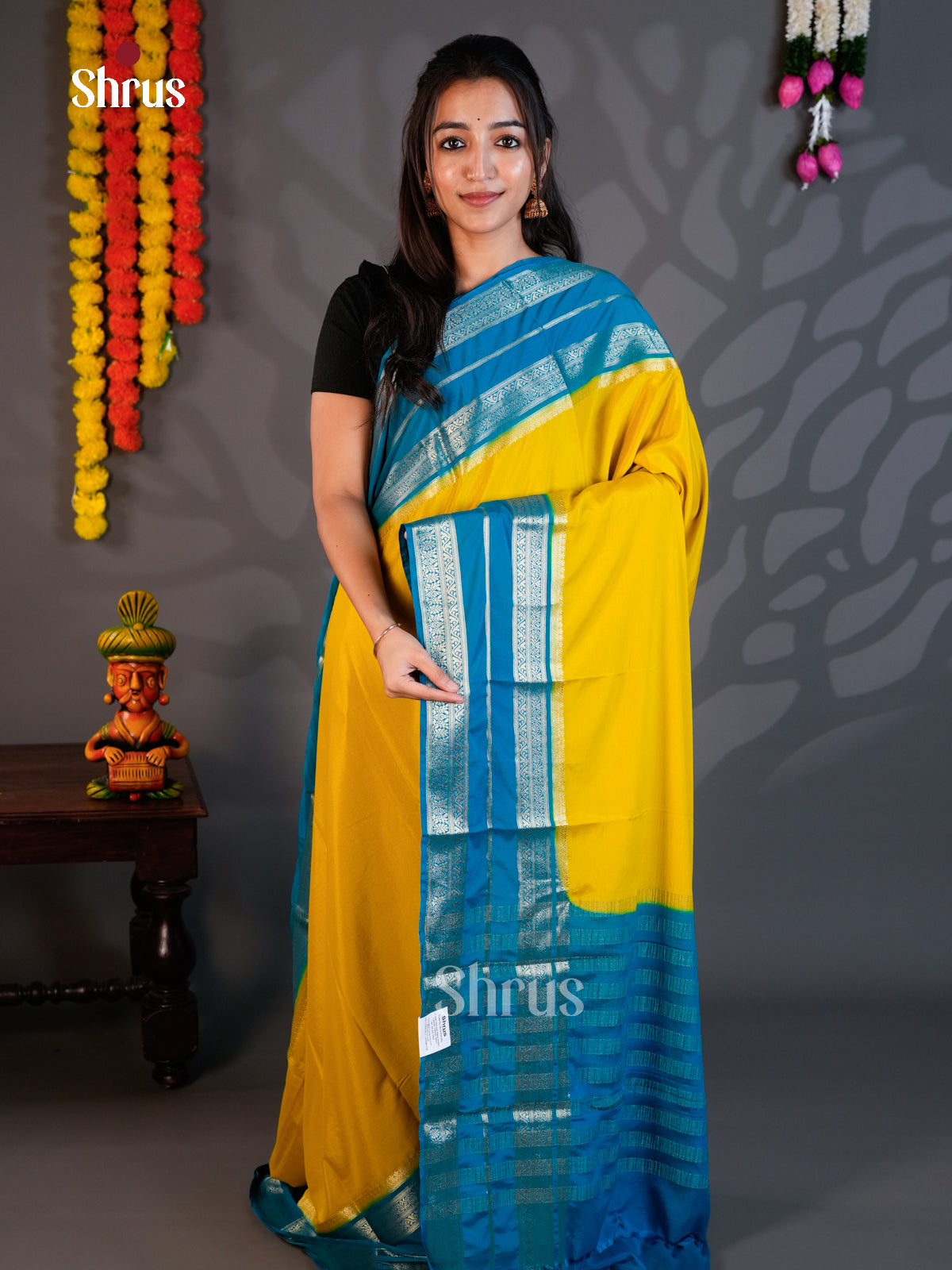 EAS23201 - Mysoresilk-halfpure - Saree - Shop on Shrus.com