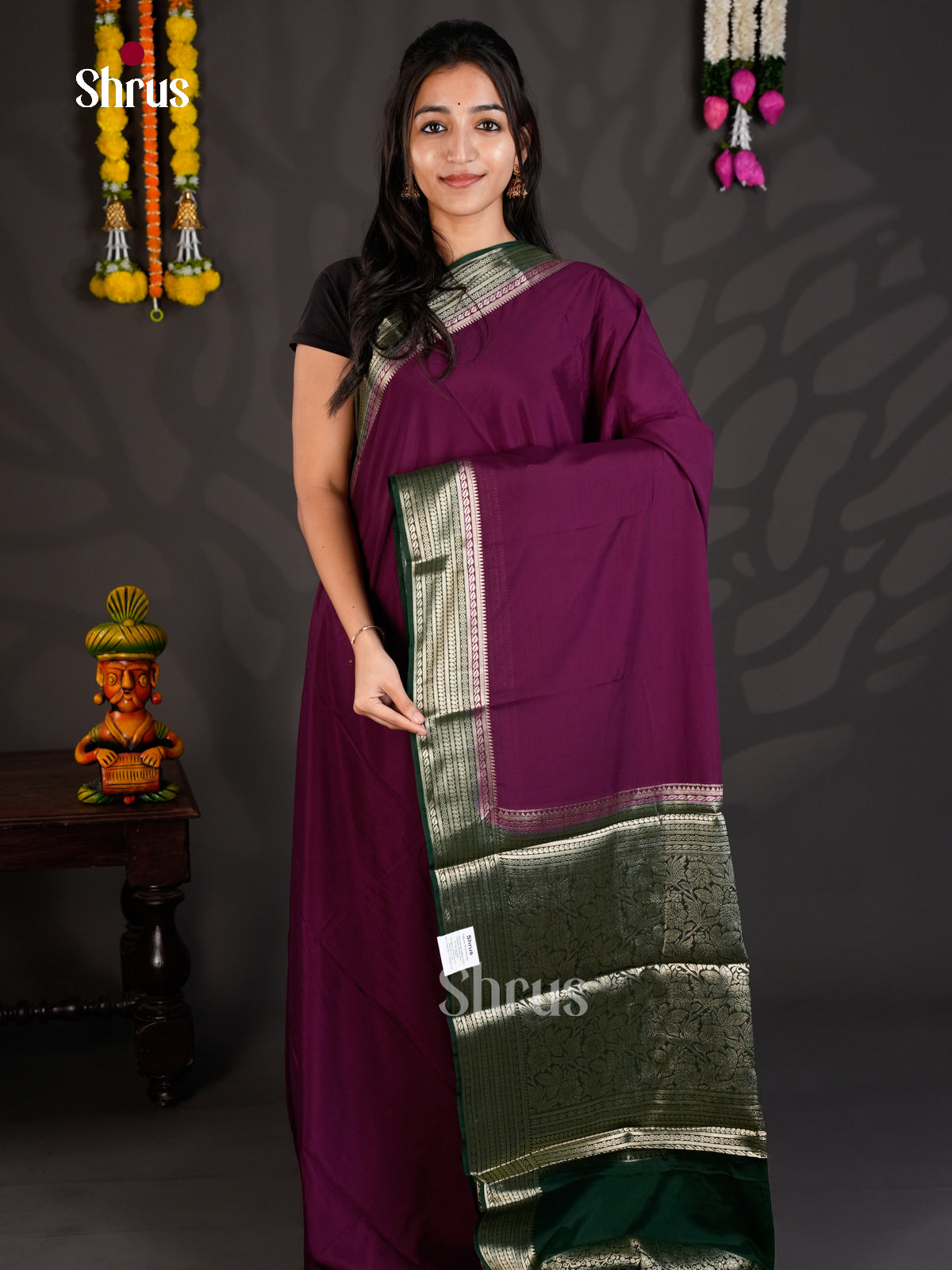 EAS23210 - Mysoresilk-halfpure - Saree - Shop on Shrus.com
