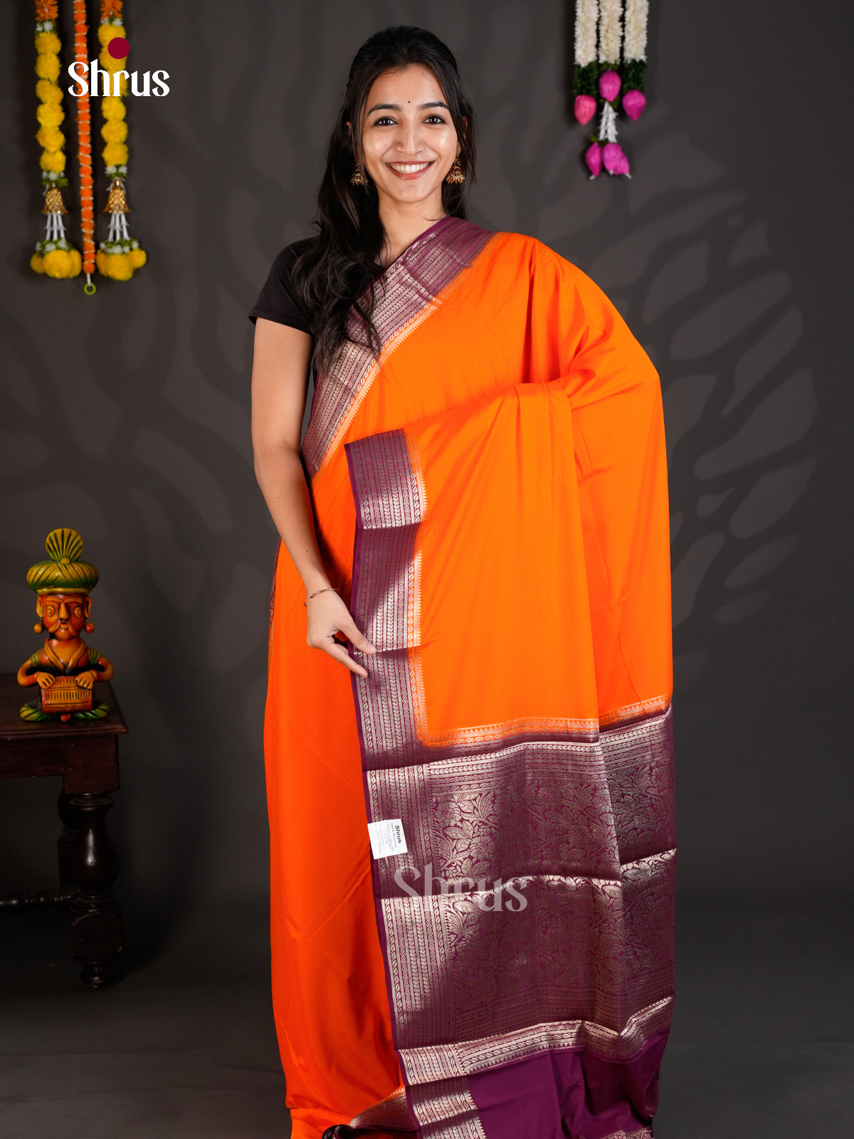 EAS23211 - Mysoresilk-halfpure - Saree - Shop on Shrus.com