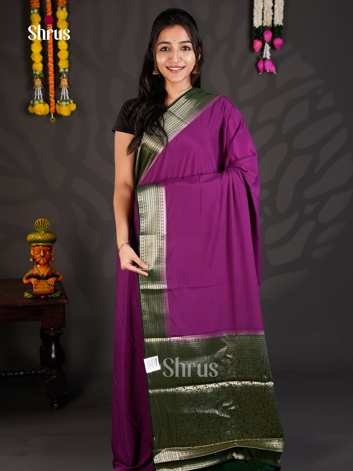 EAS23212 - Mysoresilk-halfpure - Saree - Shop on Shrus.com