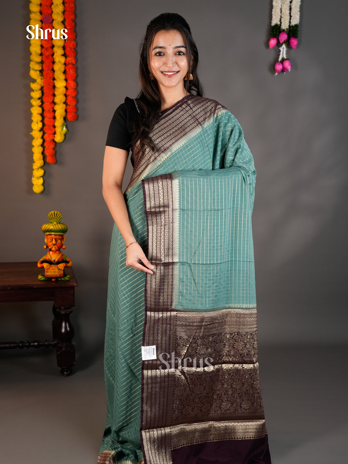 EAS23220 - Mysoresilk-halfpure - Saree - Shop on Shrus.com