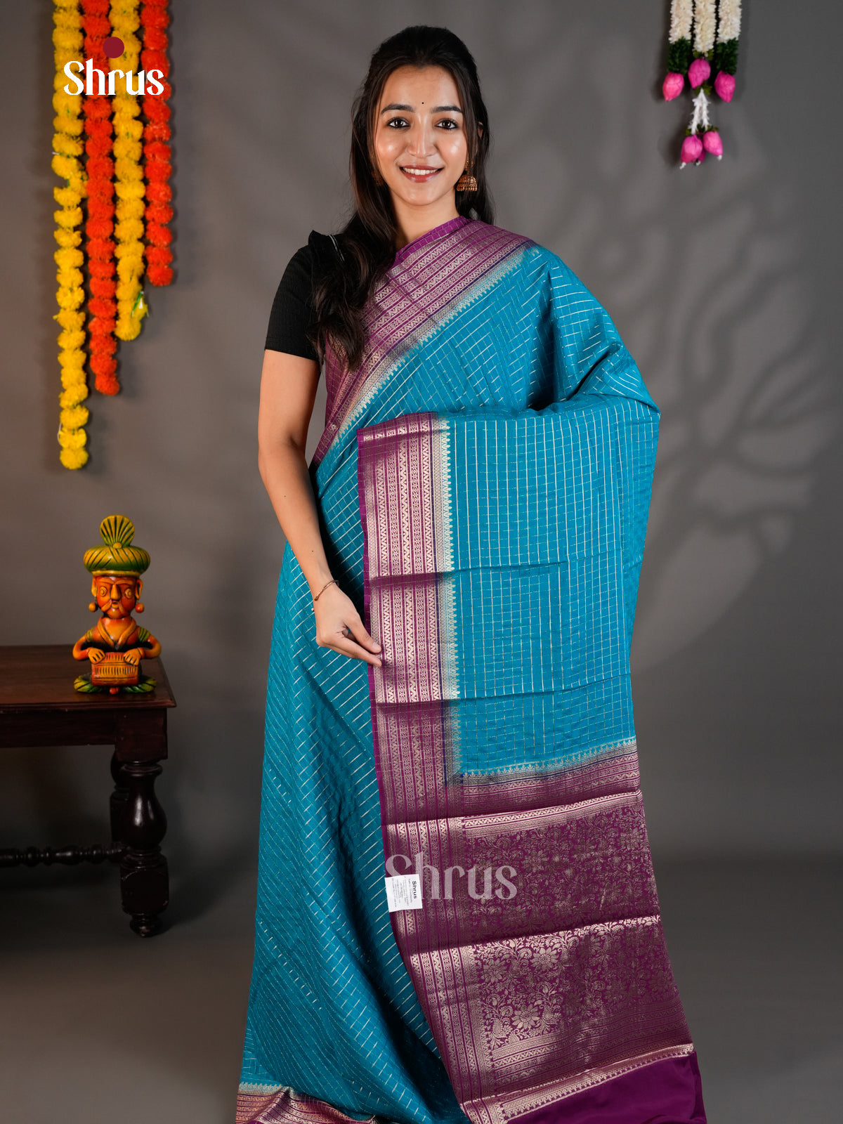 EAS23227 - Mysoresilk-halfpure - Saree - Shop on Shrus.com